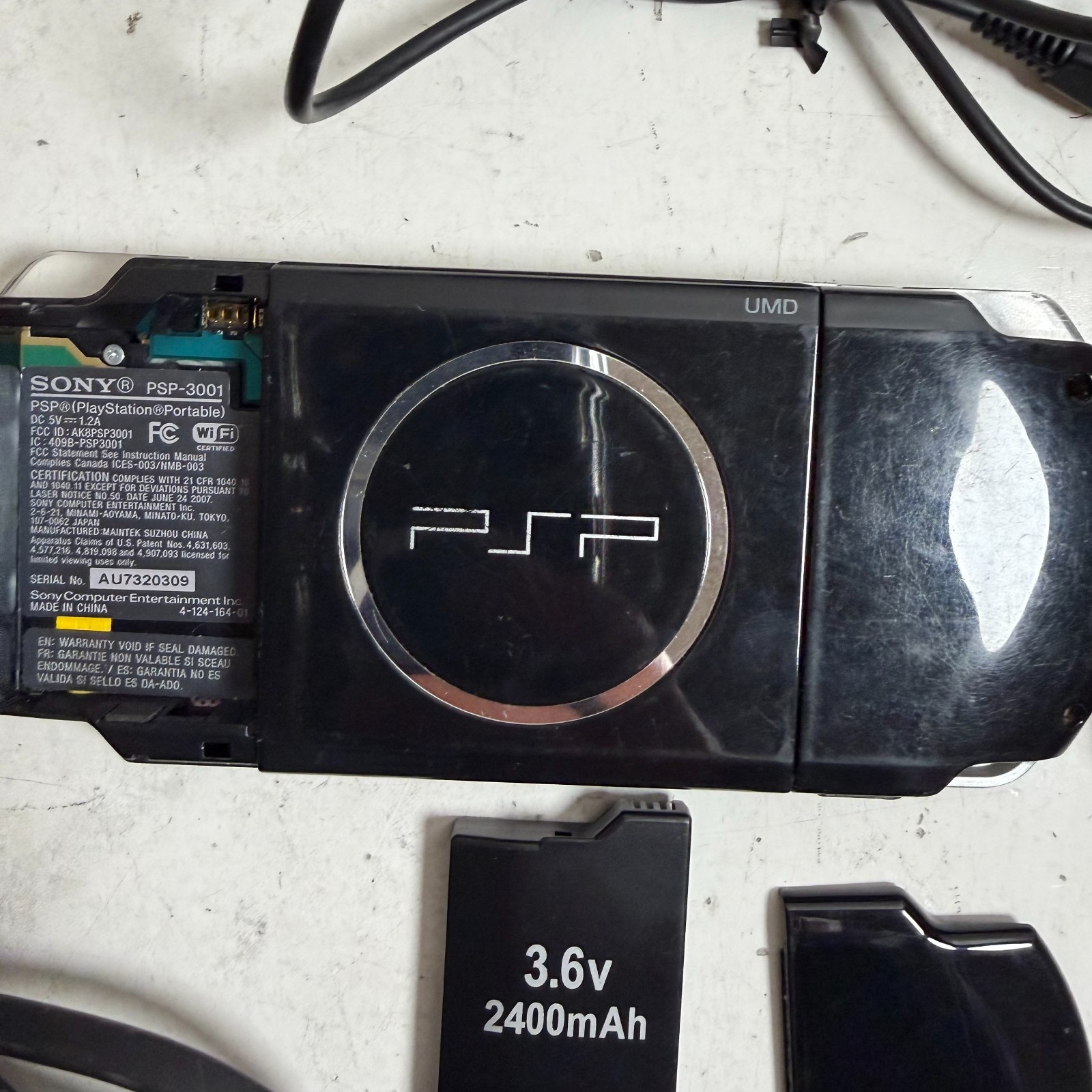 Sony Playstation PSP-3001 Series Black Portable Handheld Gaming Console System
