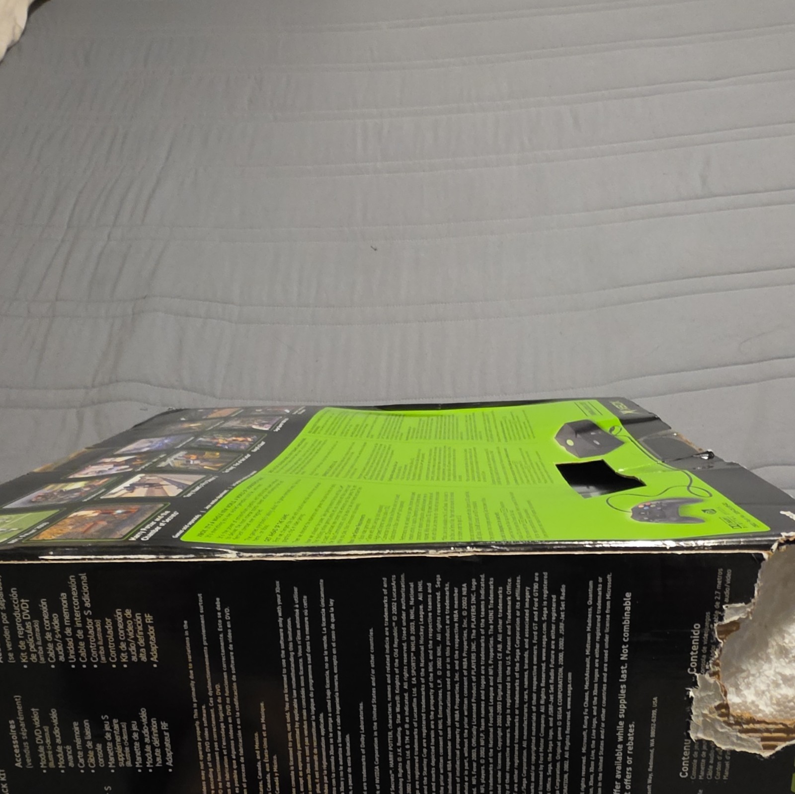 Microsoft Xbox Console 8GB Black/Green NTSC-U/C Composite RCA Internet Browsing