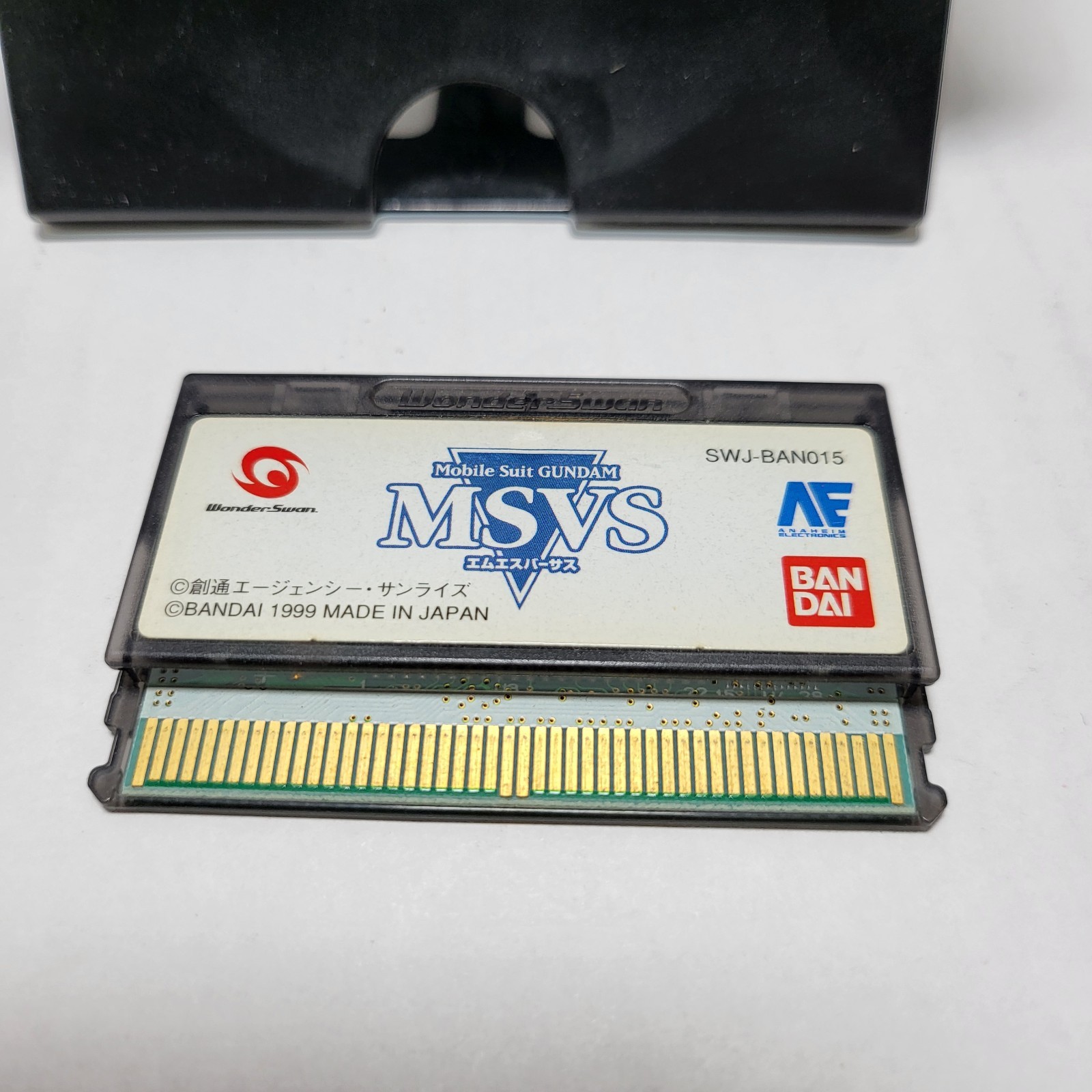 AS IS-WonderSwan Console (Crystal Blue) With MSVS Gundam Game