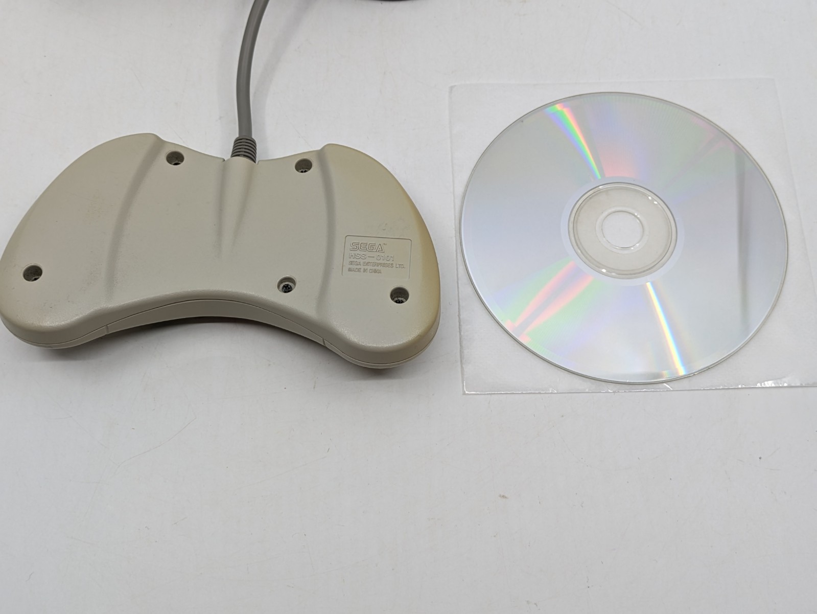 Sega Saturn White HST-3220 NTSC-J Tested w Controller + Touge King the Spirits