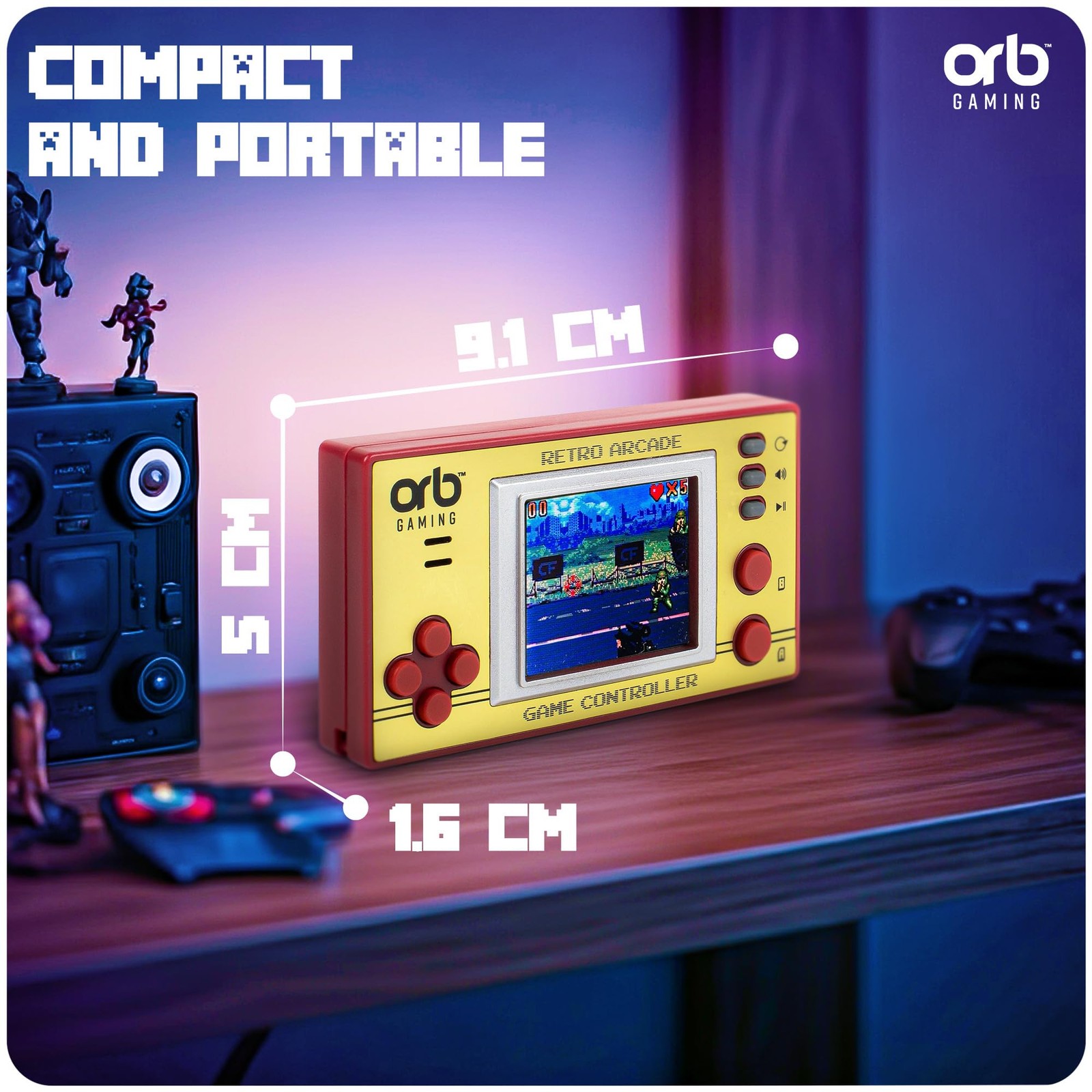 150 In-Built Games 8-Bit Retro Gaming Handheld Console 1.8 Inch LCD Screen