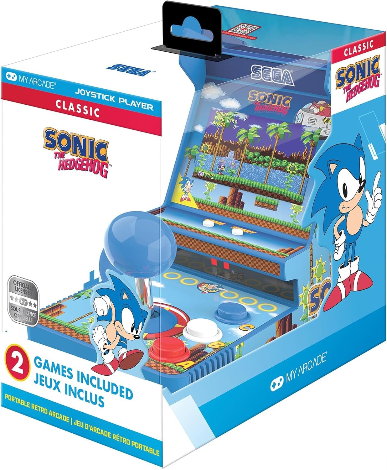 My Arcade Sonic The Hedgehog Joystick Player Sonic 2in1 Sega Classic Arcade 3.5″