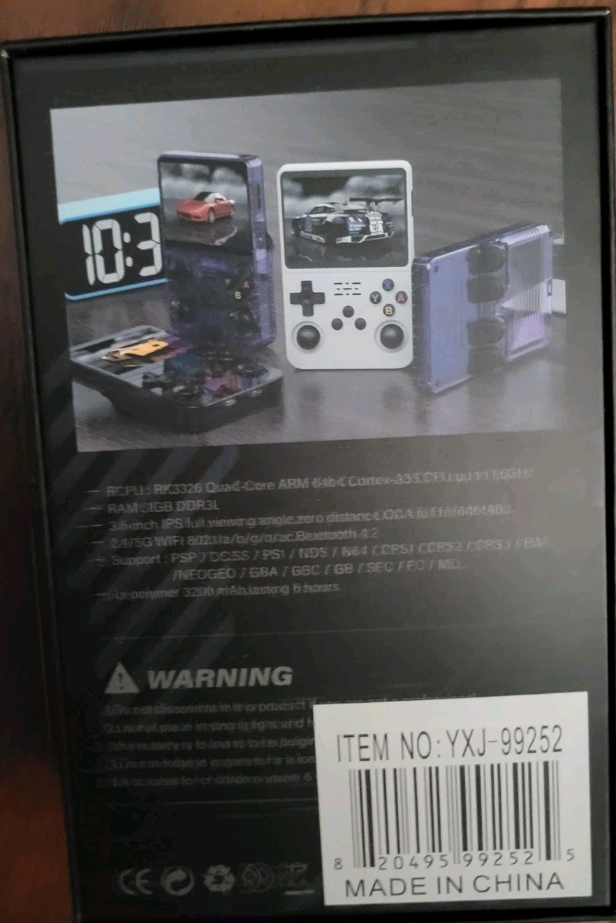 R36S Handheld Game Console 64GB Purple 640×480 Eye Protection USB-C