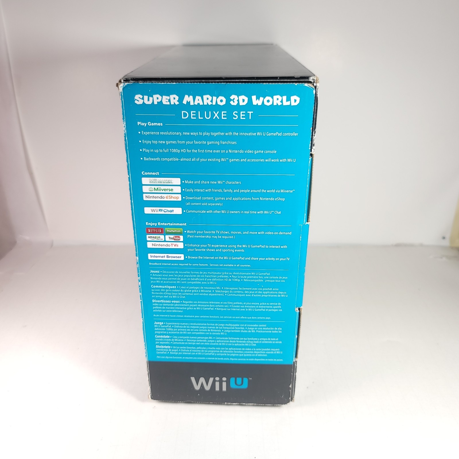 Nintendo Wii U 32GB Super Mario 3D World Deluxe Set CIB Console Bundle Box