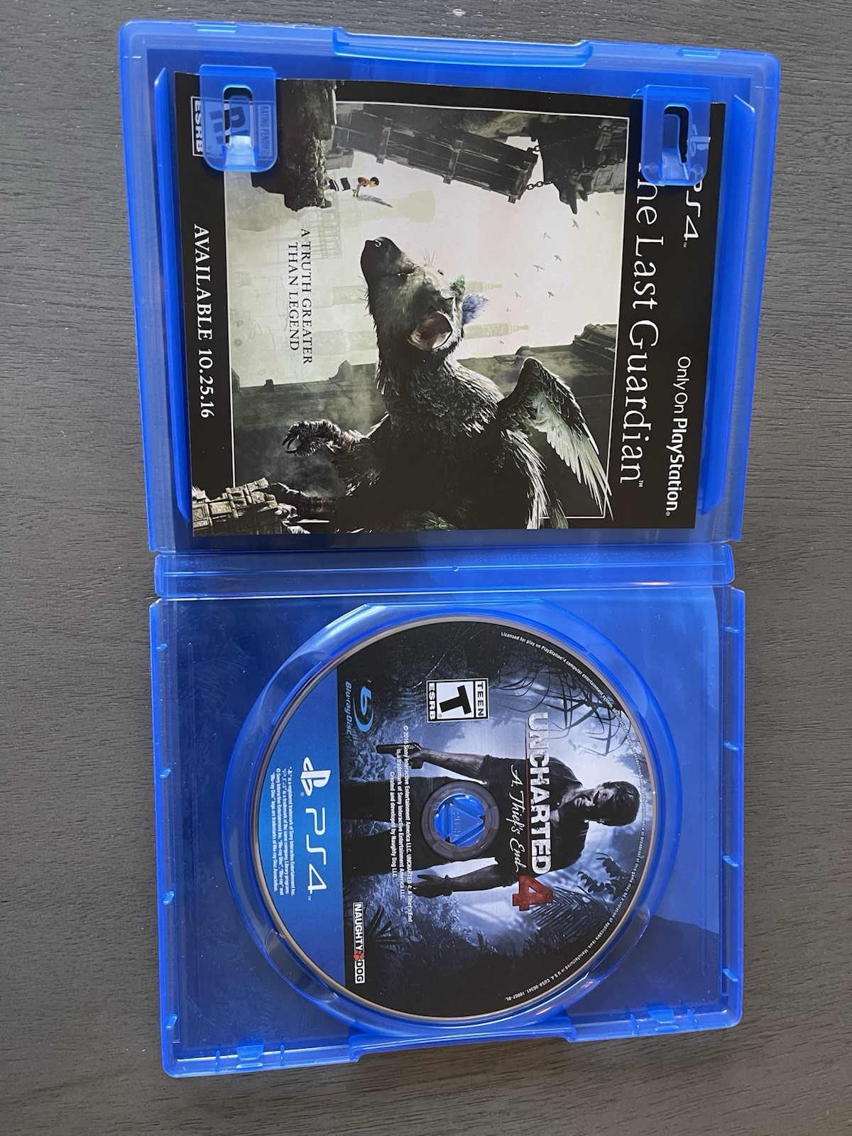 PlayStation 4 Slim/500 GB Console, 2 Remotes, 3 Games, Headphones, Wires