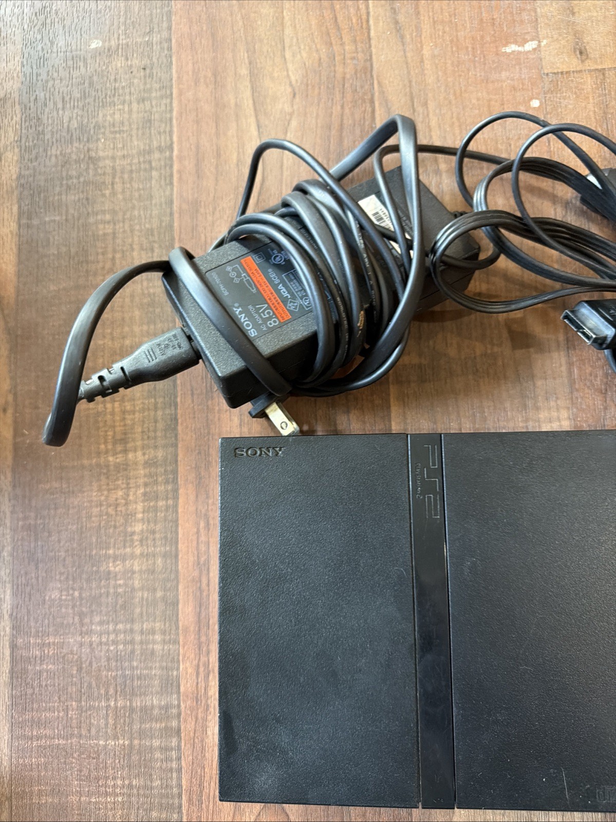 Sony PlayStation 2 PS2 Slim SCPH-77001 Black NTSC-U/C w/ Cables 1 Controller