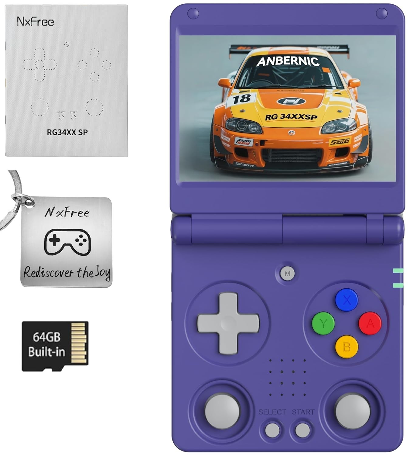 RG34XXSP Anbernic Indigo Handheld Retro Game Console 3.4 H700 3300mAH Linux OLD