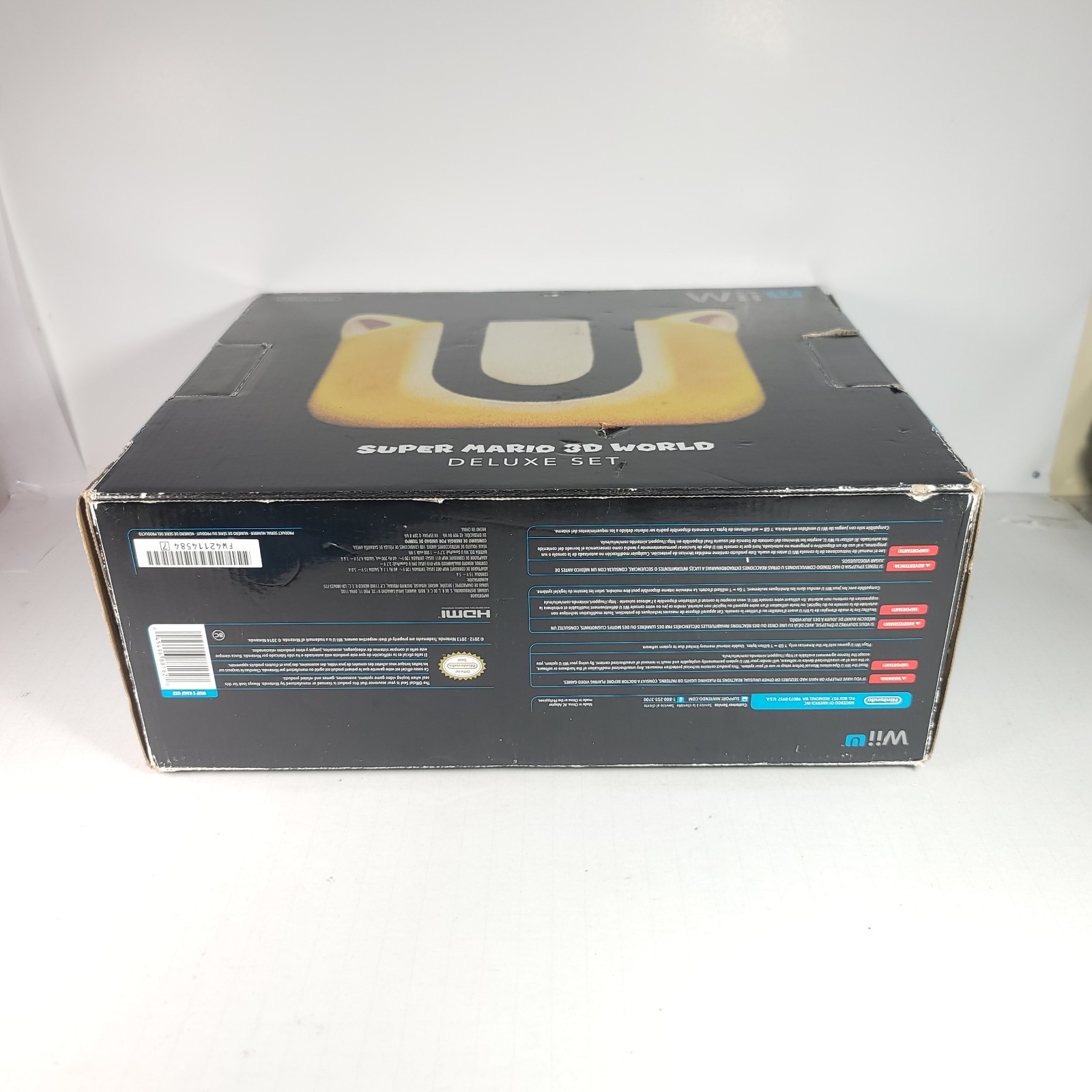 Nintendo Wii U 32GB Super Mario 3D World Deluxe Set CIB Console Bundle Box