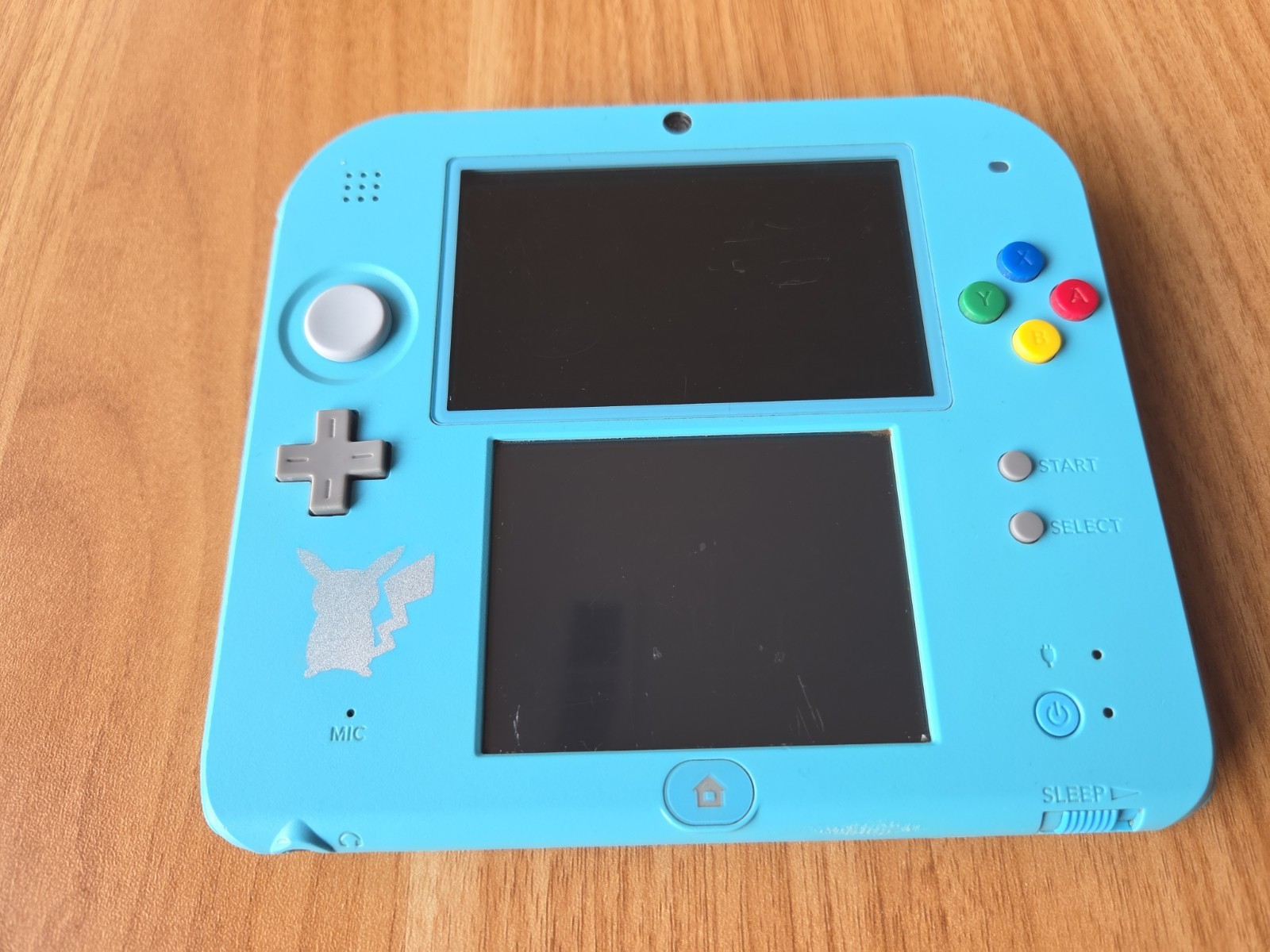 Nintendo 2DS Pokemon Center Special Edition Light Blue Pikachu Japan Region Lock