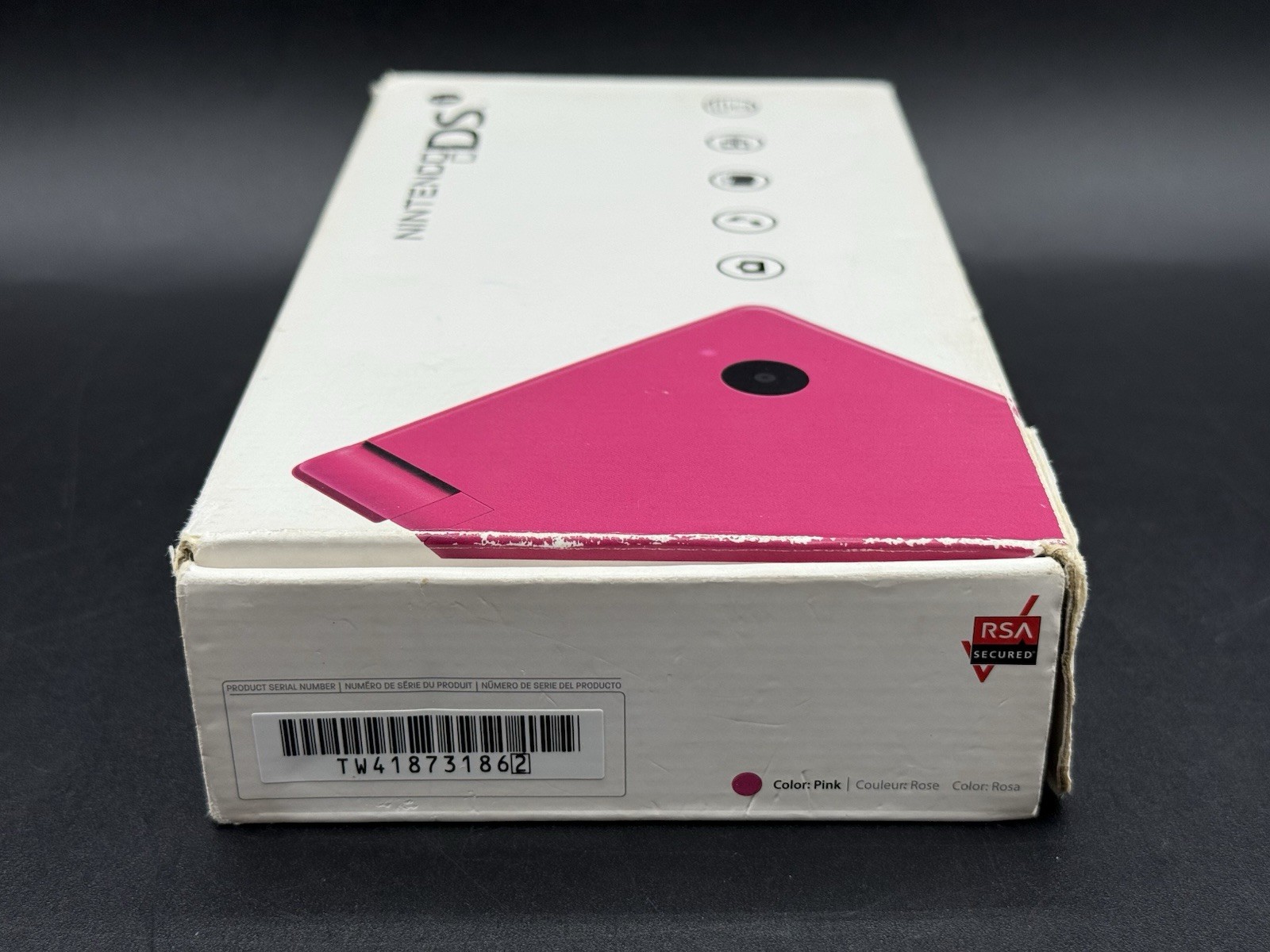 Nintendo DSi Launch Edition 256MB Pink Handheld System Game Console TWLSPA Mintt