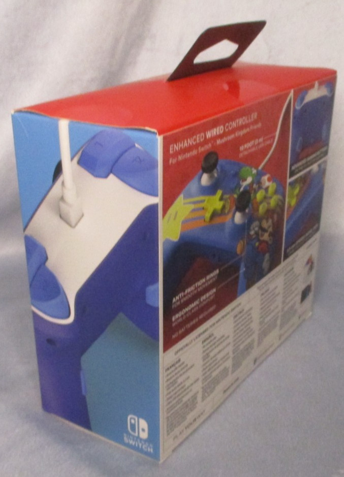 Nintendo Switch PowerA Super Mario Enhanced Wired Controller Ergonomic Design