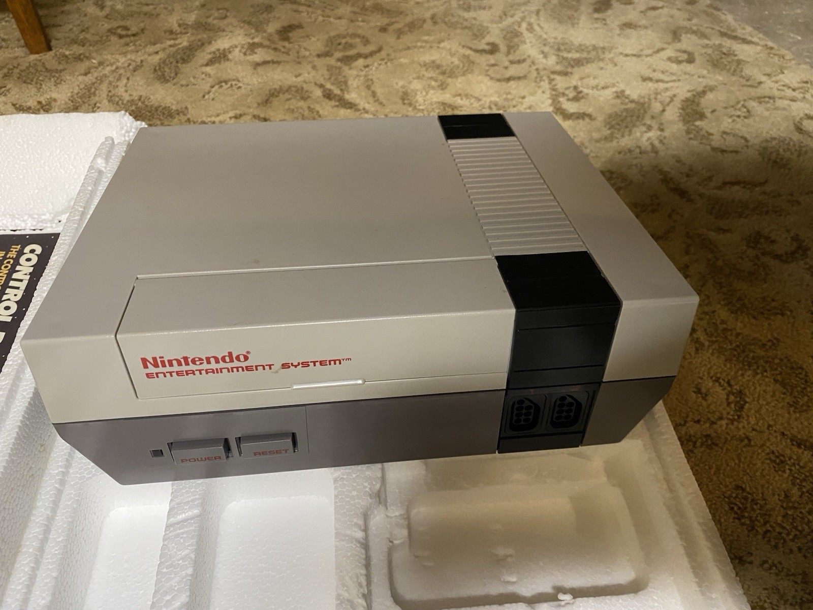 1988 NES Action Set in box system super mario nintendo With Video Game