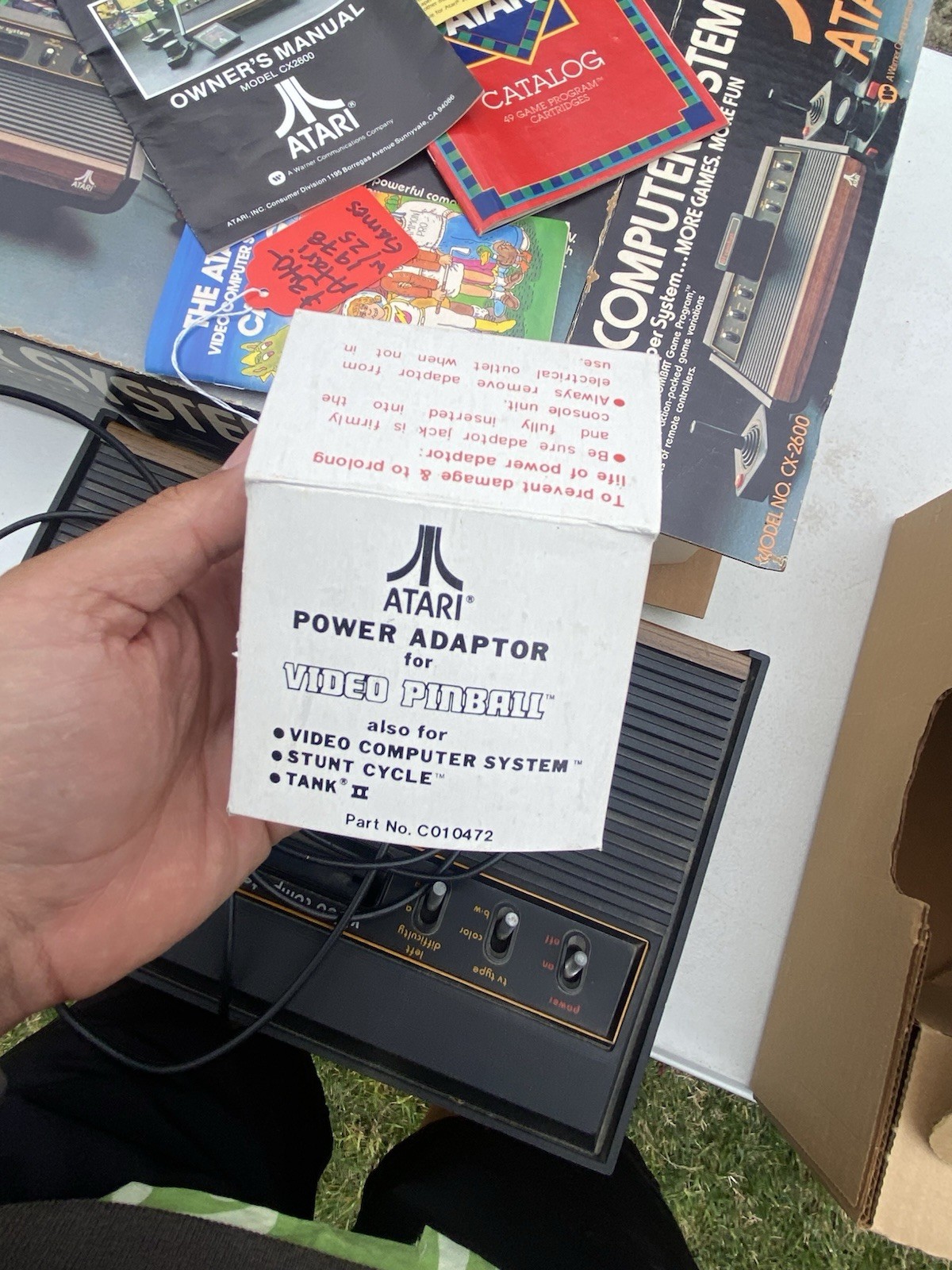 Vintage Atari CX-2600A Console Video Computer System W/ Box And Games