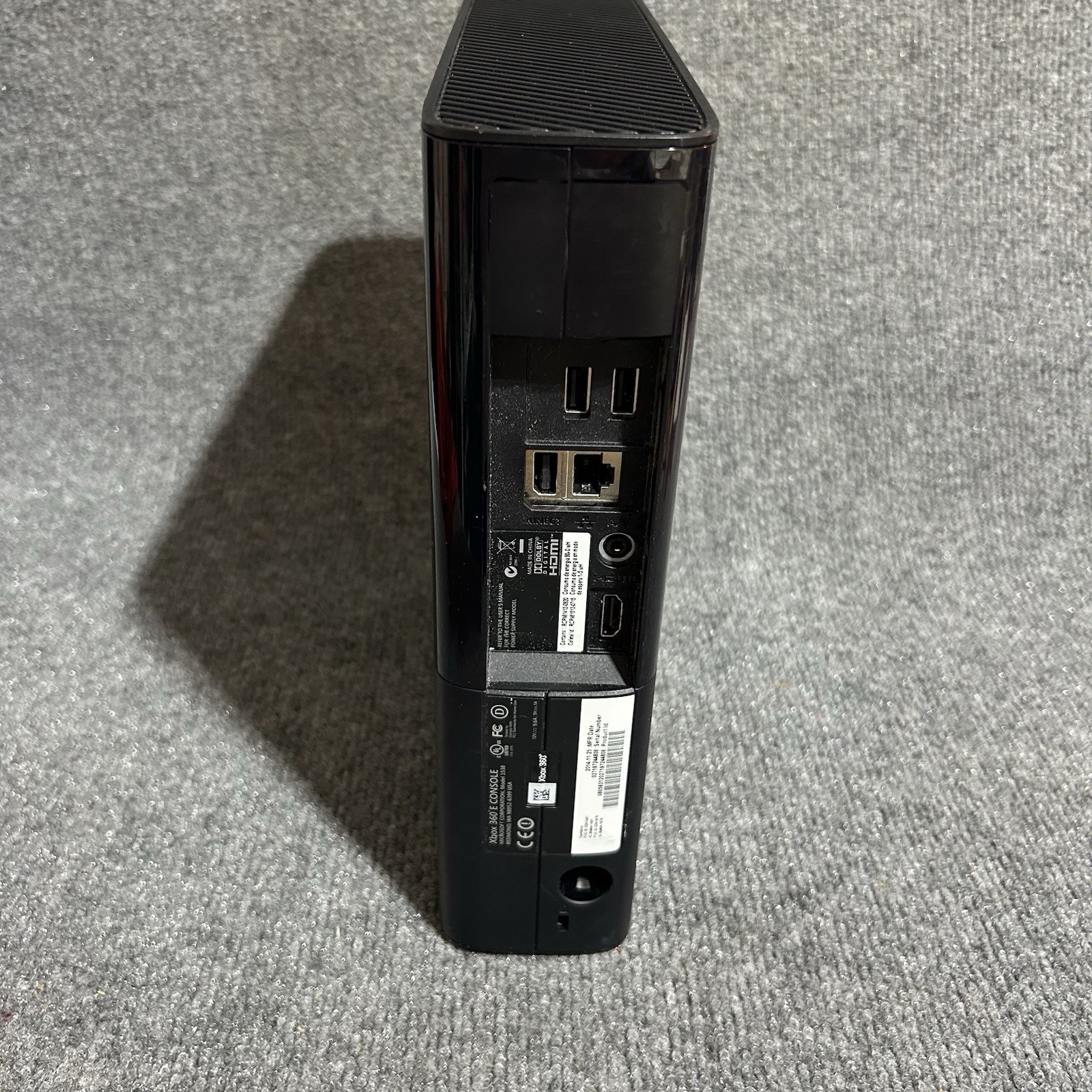 Xbox 360 E Series Console Only – Tested & Working Black – No Hard Drive