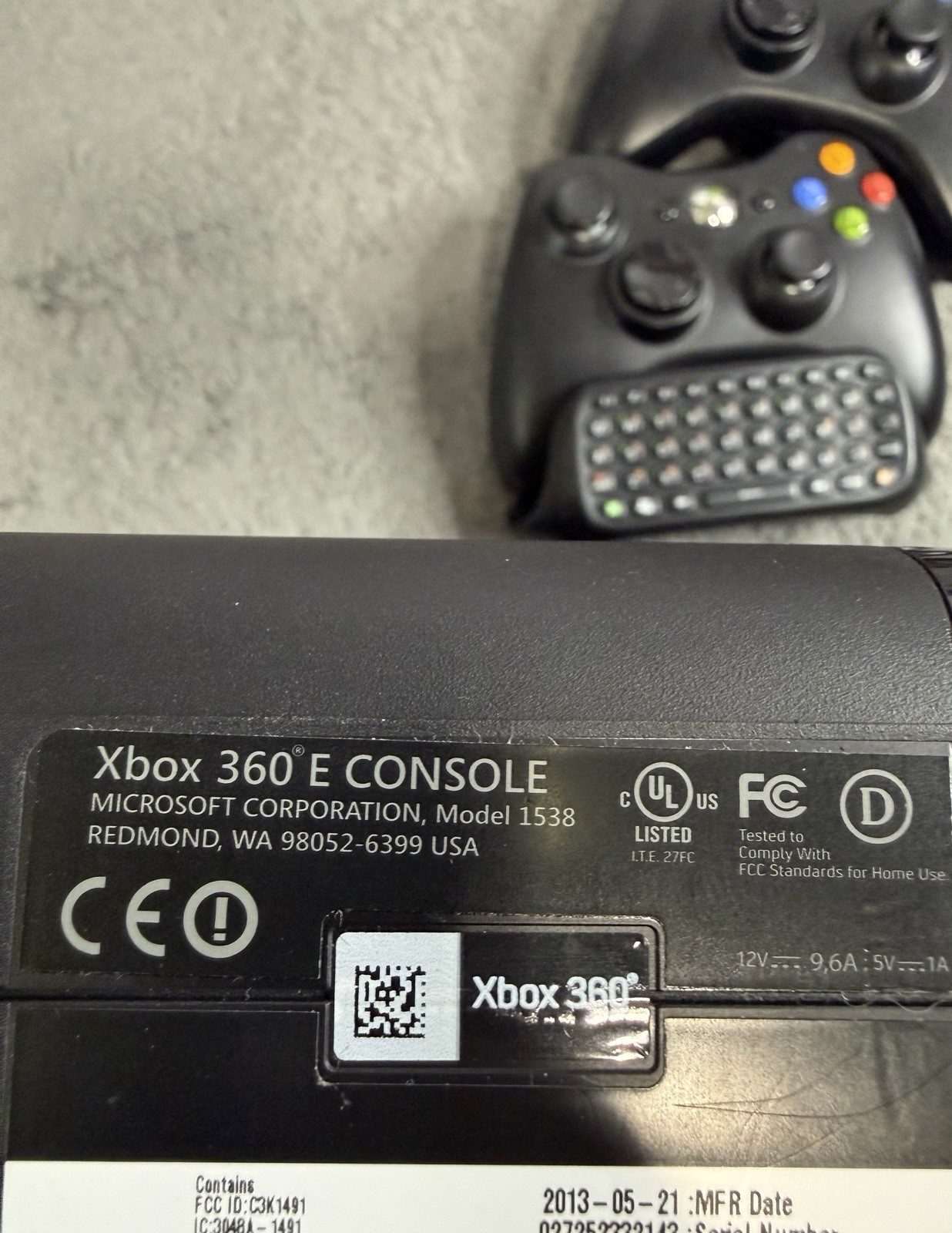 Microsoft Xbox 360 E 250GB Console W/ Original Box Games OEM Controllers Tested