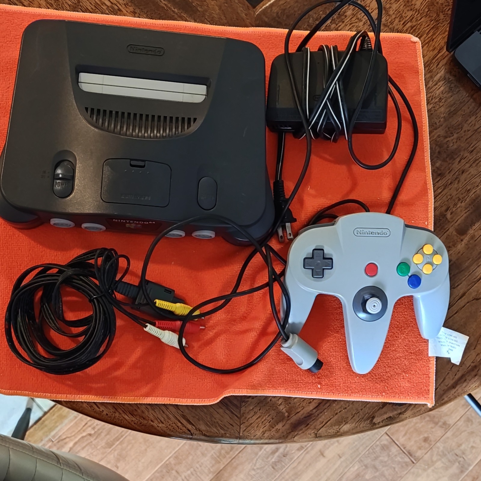 Nintendo 64 Console OEM Controller, Memory Expansion Pak, AV+Cable Power TESTED