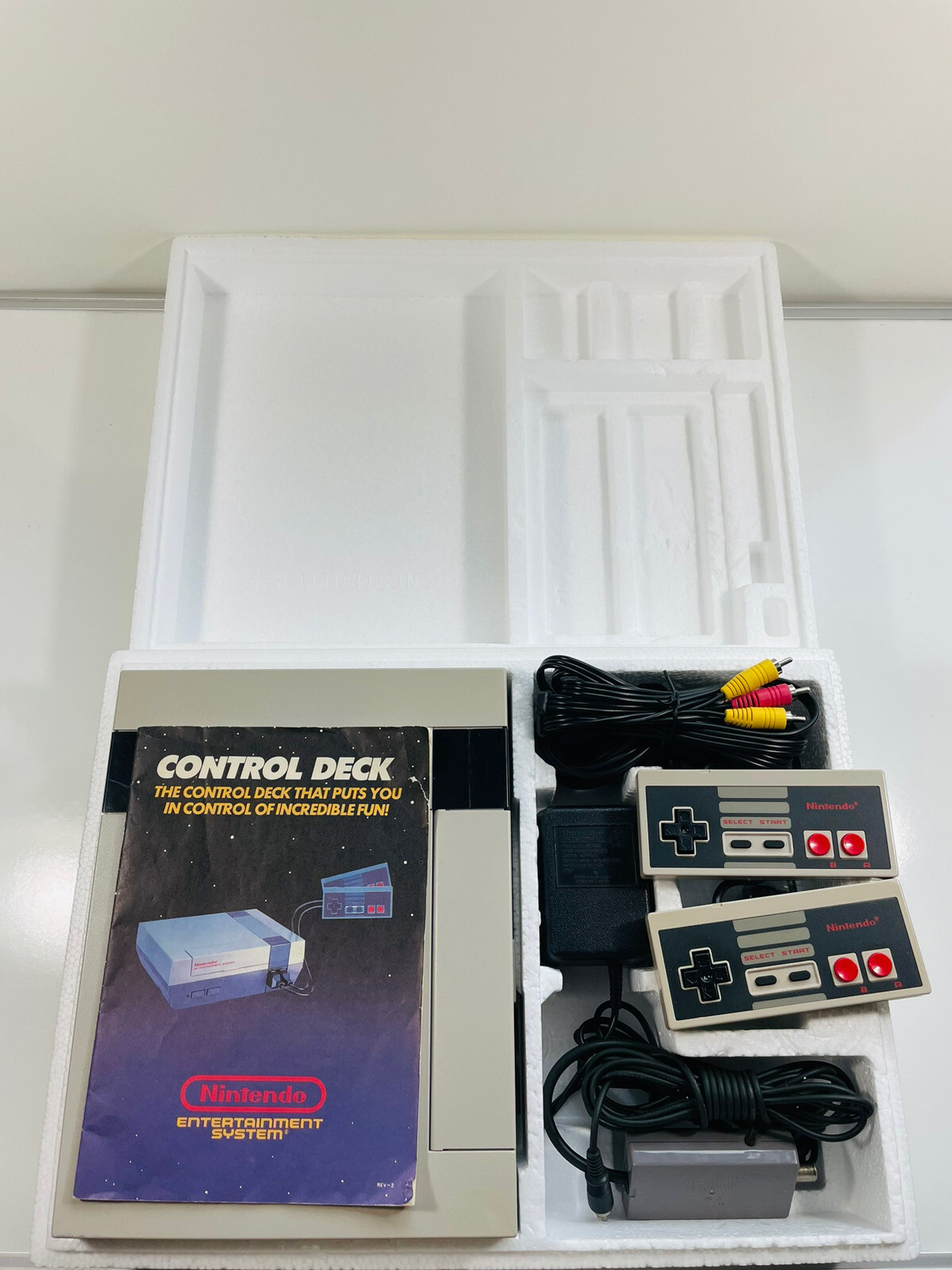 NES Nintendo Control Deck Console Complete in Box CIB Working Clean & Restored