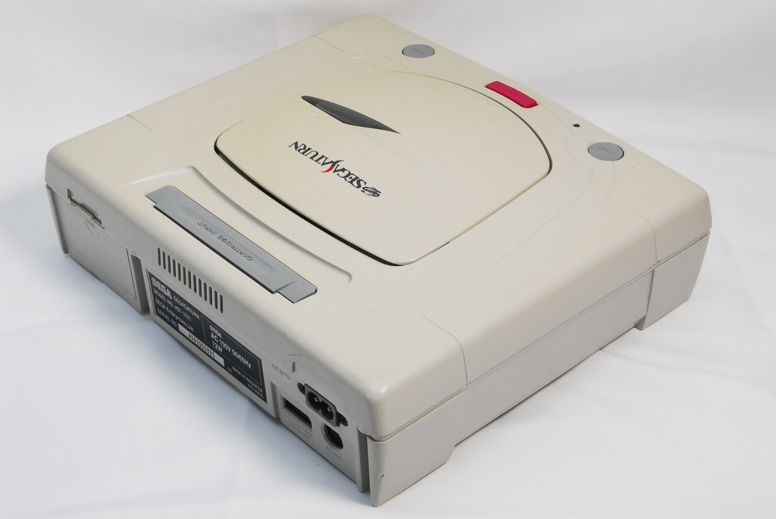 Sega Saturn Console White HST-3220 w/ Controller Cables NFL Game Japan Tested