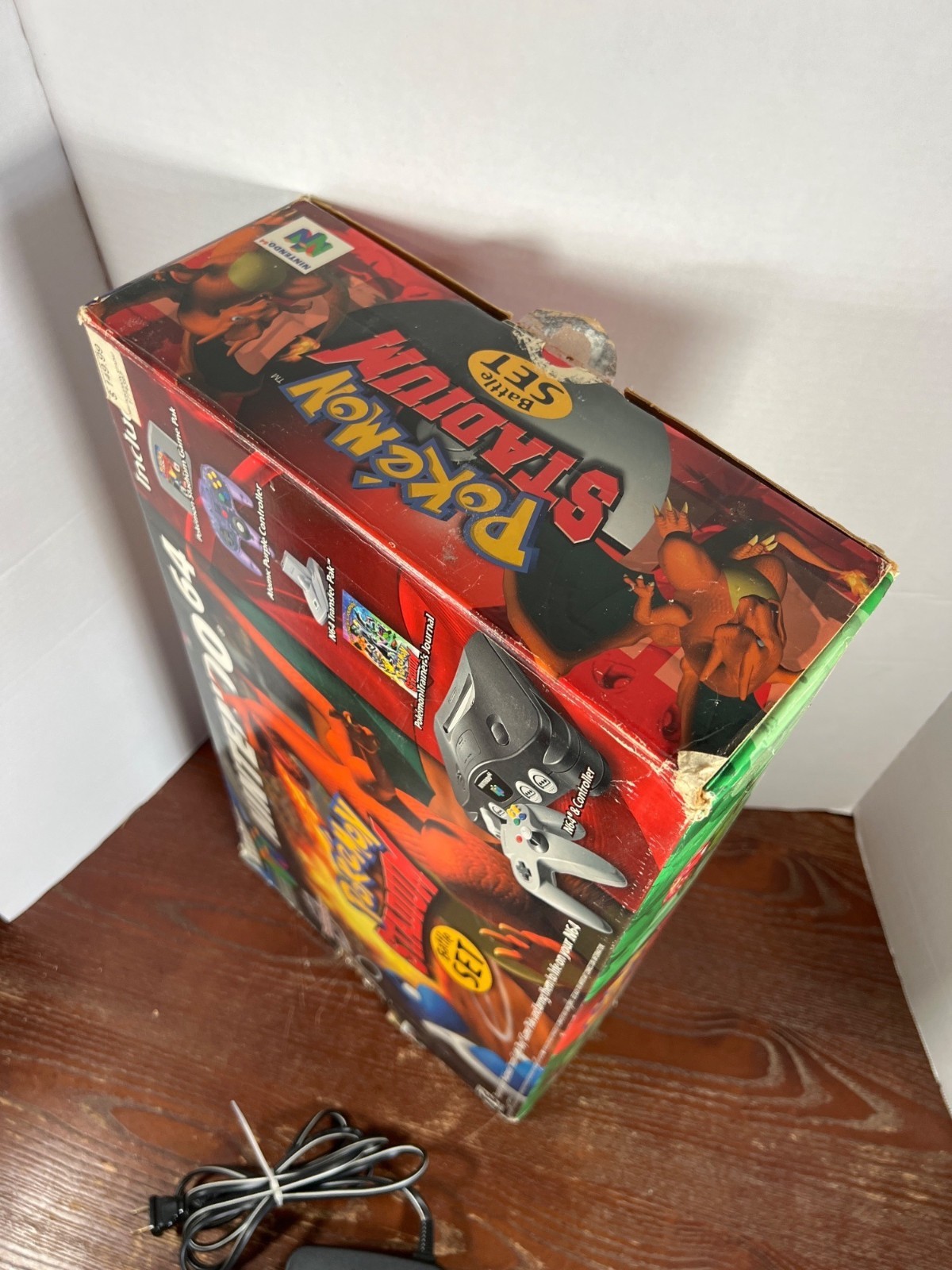 Nintendo 64 Pokemon Stadium Battle Set With Atomic Purple Controller & Transfer