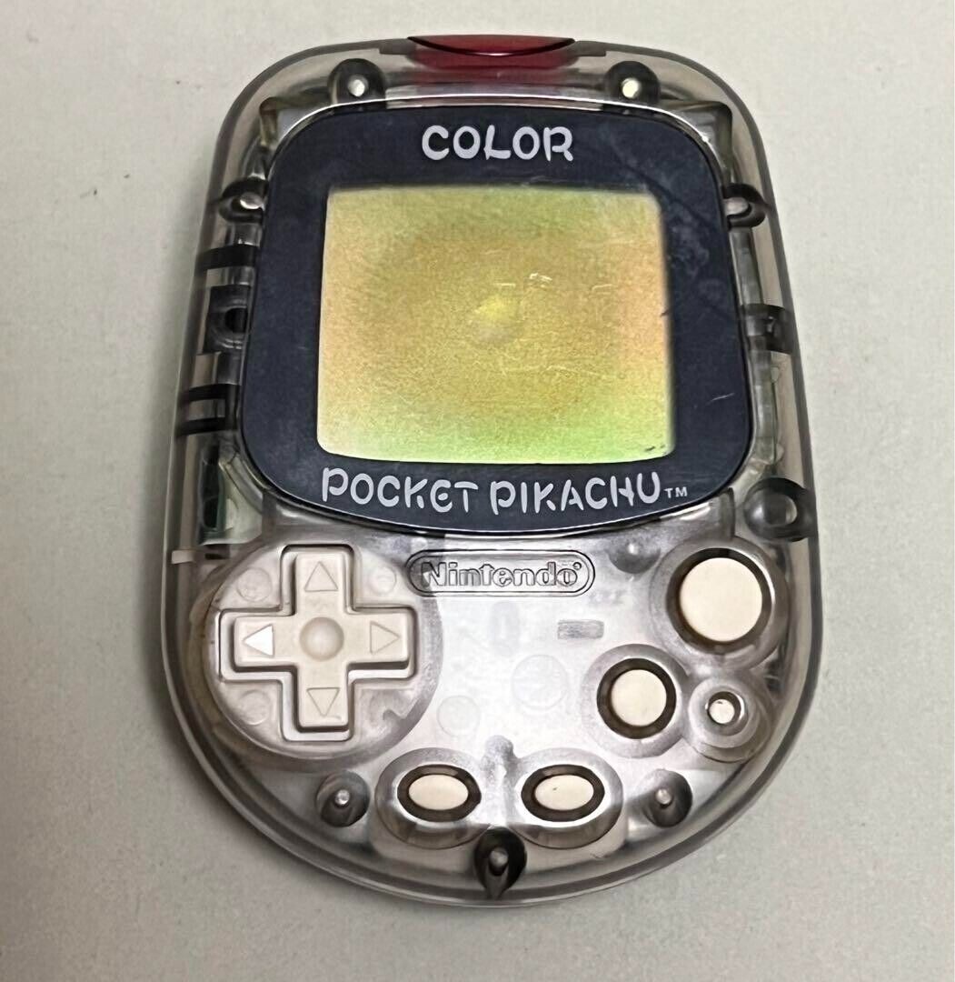 Pocket Pikachu Color Yellow & Clear 2 set Pedometer Pokemon Used Tested Japan
