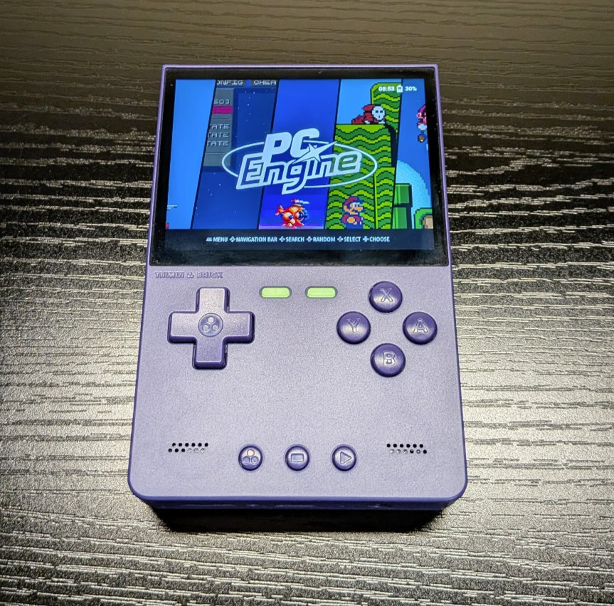 Trimui Brick – Purple – Open Source Retro Gaming Handheld – 16GB – Used