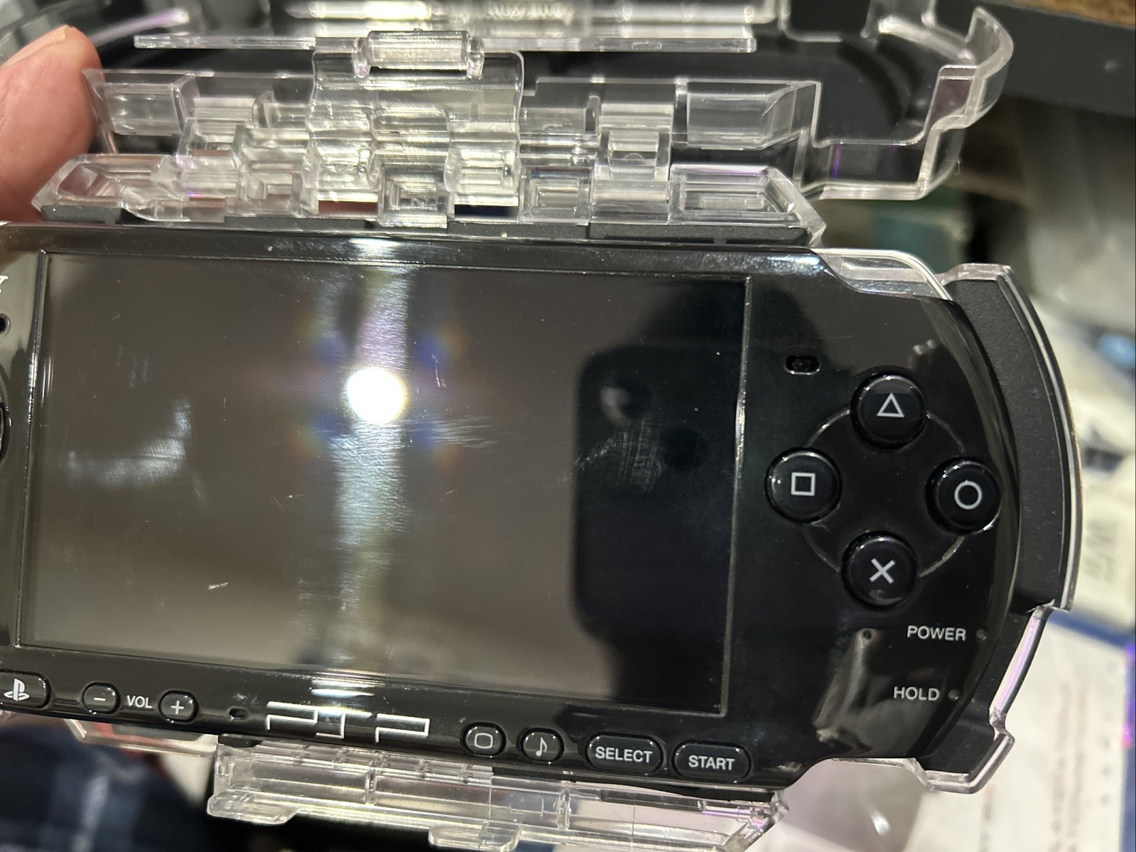 Sony PlayStation Portable PSP 3001 Black Handheld Game Console read before