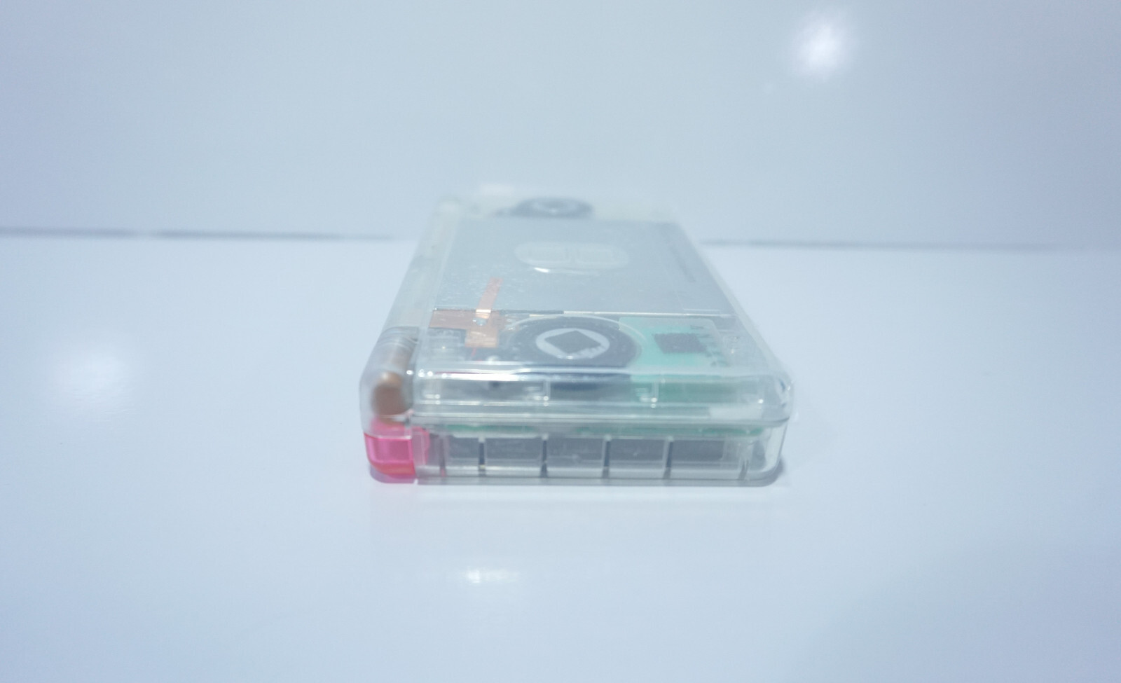 Nintendo DS Lite Transparent Clear Handheld Game System with Rainbow Buttons