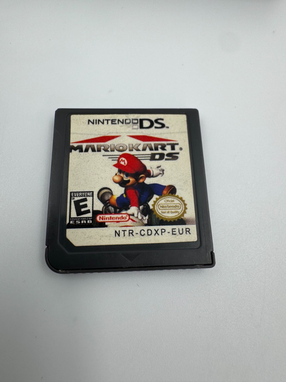 Nintendo DS Lite Cobalt Blue Black Console Bundle Charger Stylus Mario Kart DS