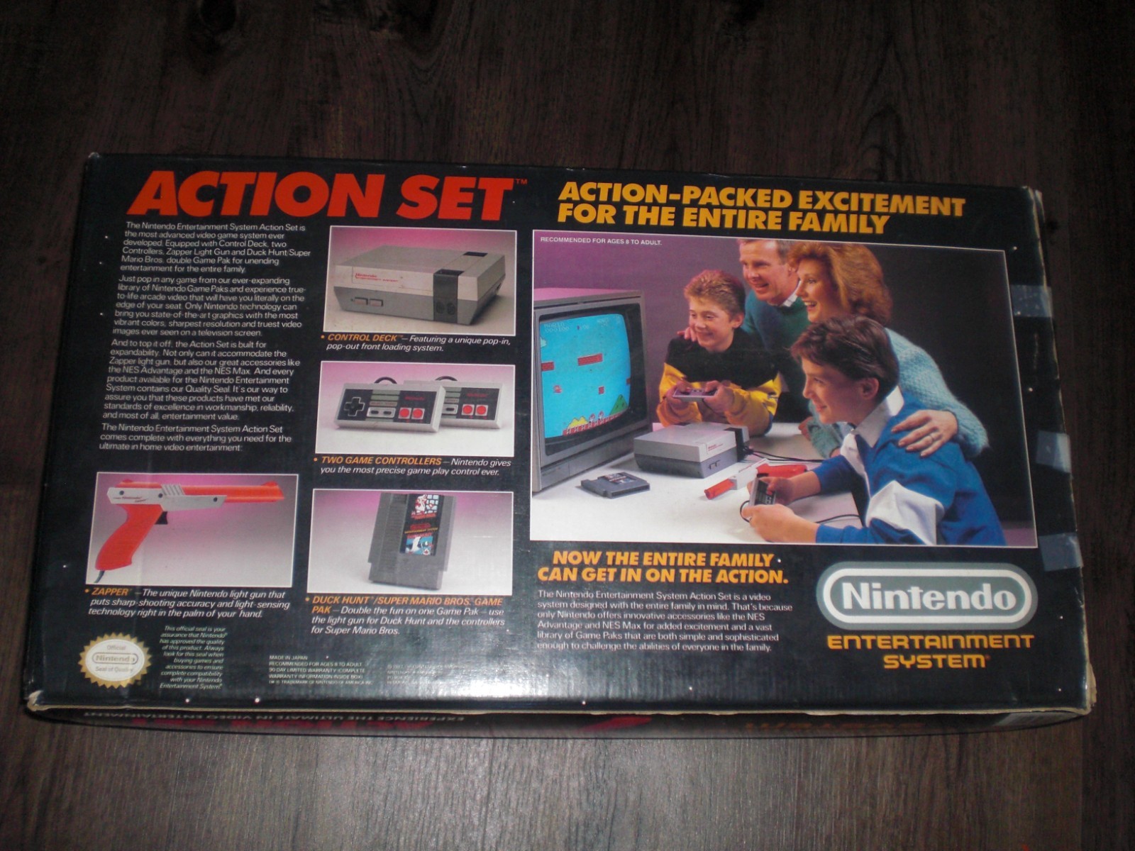 Nintendo NES Console CIB Box Manuals Inserts System Styrofoam OEM Controller ++