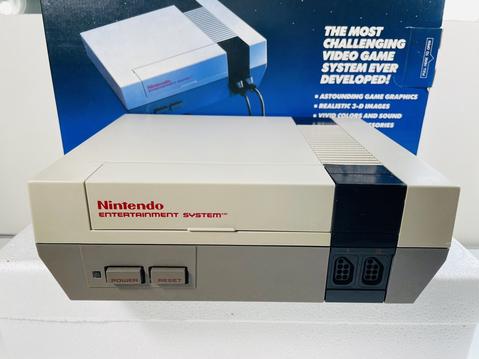 NES Nintendo Control Deck Console Complete in Box CIB Working Clean & Restored