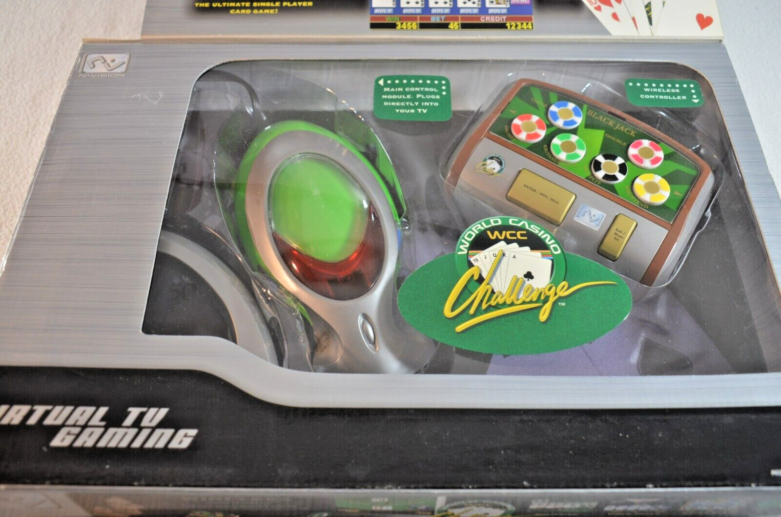 4 in 1 Casino Challenge Video Gaming System N-Vision Complete