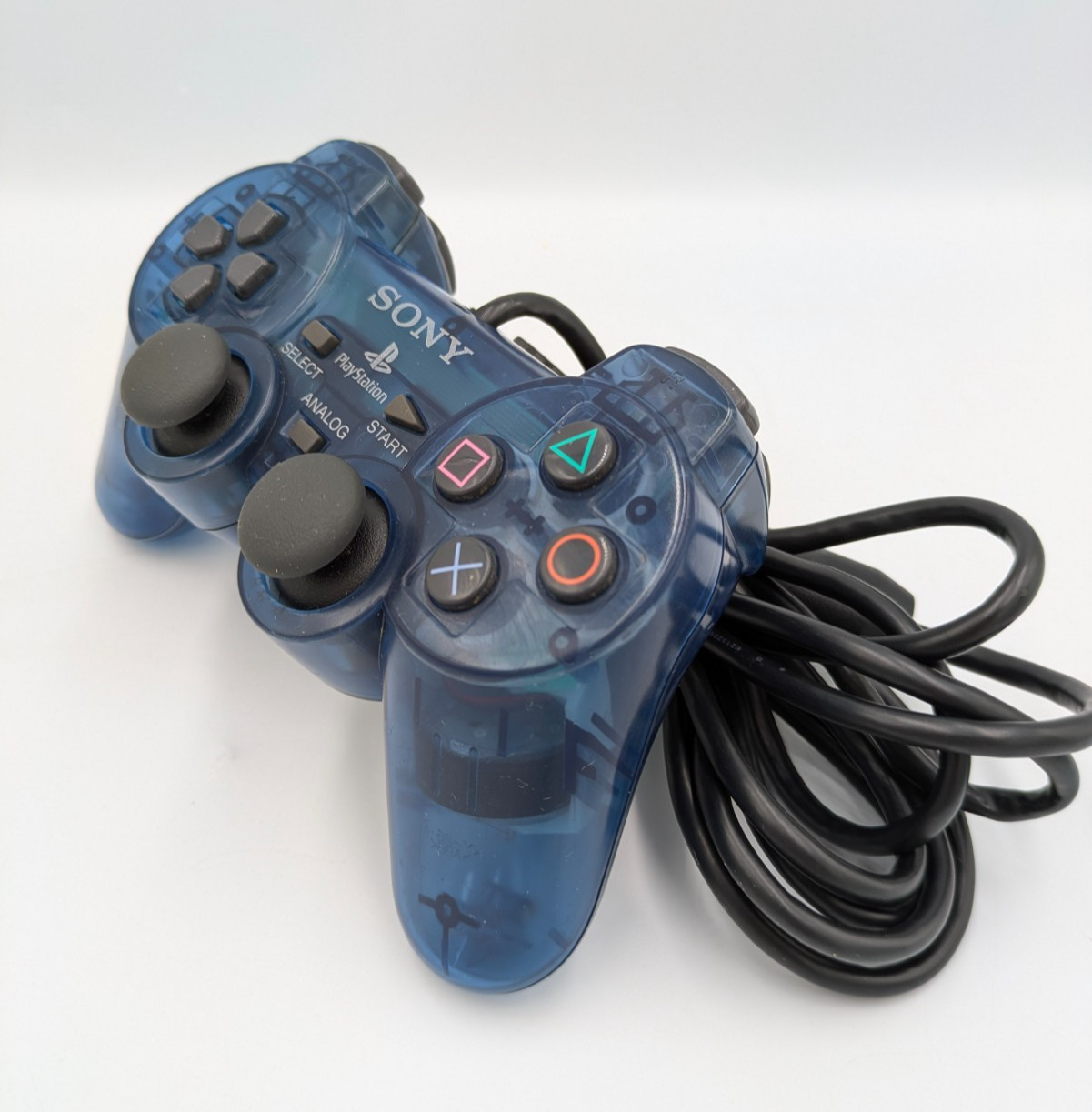 PS2 PlayStation 2 Console Ocean Blue SCPH-37000 Controller Japanese Tested