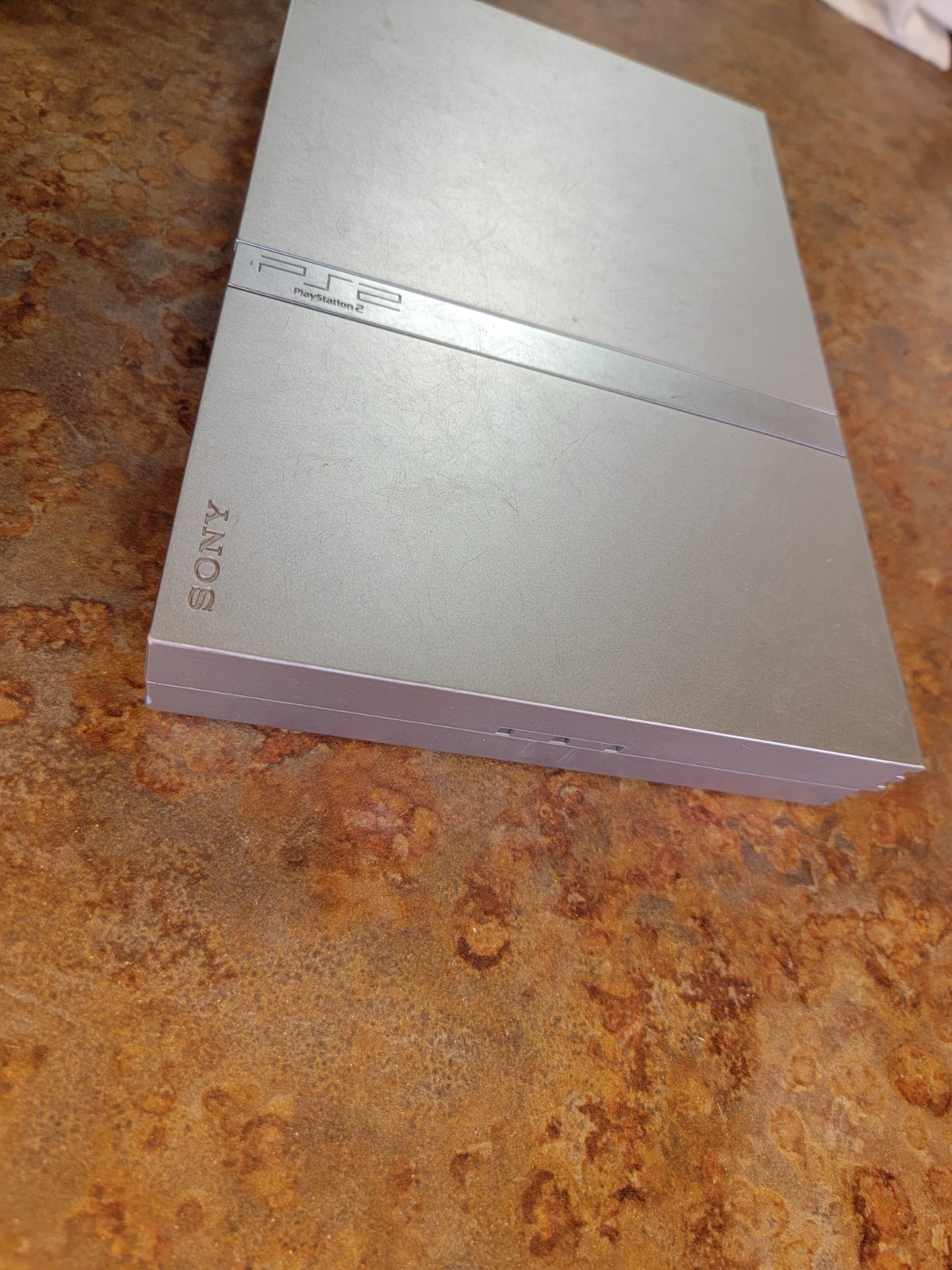 Sony PlayStation 2 PS2 Slim Silver Console Complete. Tested Working