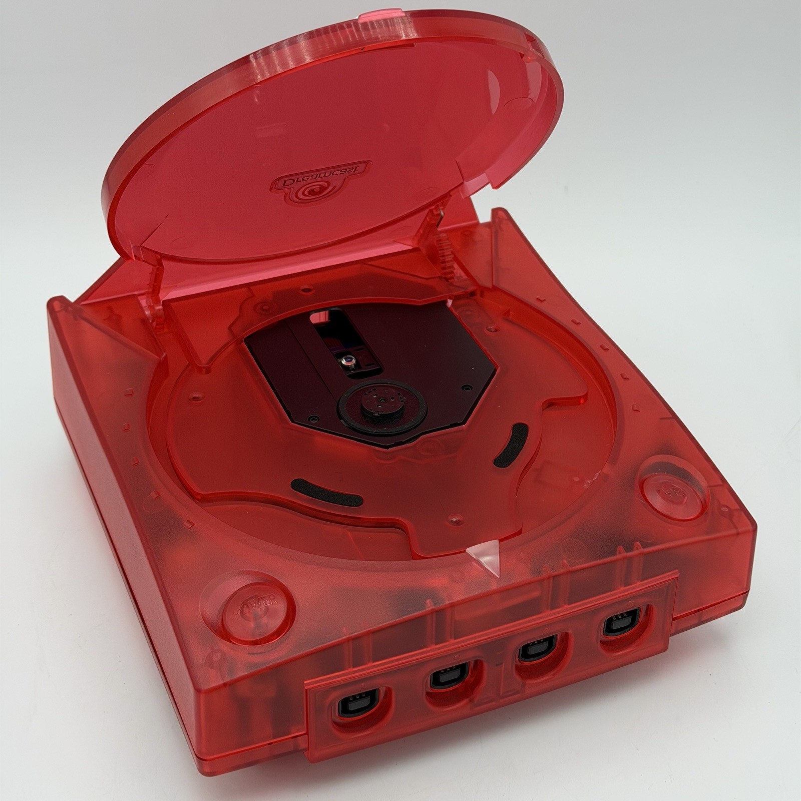 Sega Dreamcast Transparent Red Region Free Console Set W/ Controller DREAMPSU