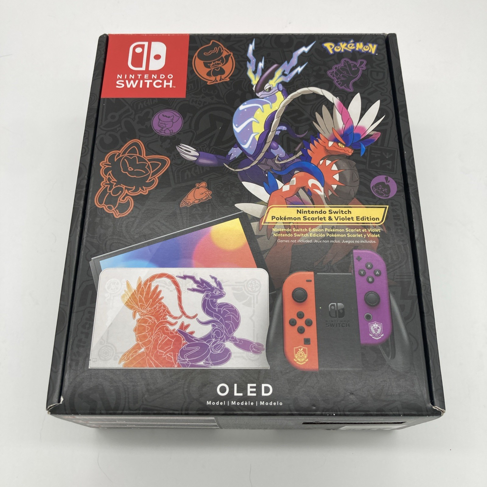 Nintendo Switch OLED Pokemon Scarlet and Violet USA Edition Console Brand New