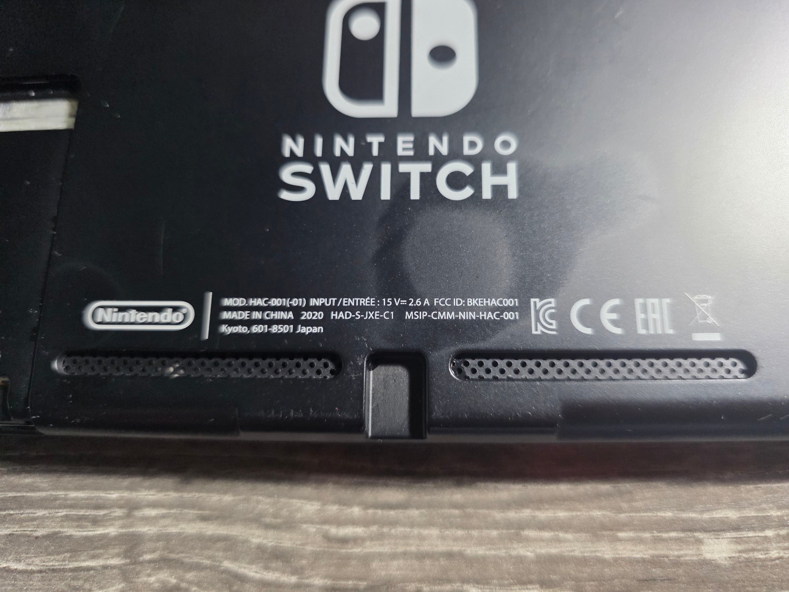 Nintendo Switch HAC-001 (-01) Console ONLY Black AS-IS For PARTS OR REPAIR