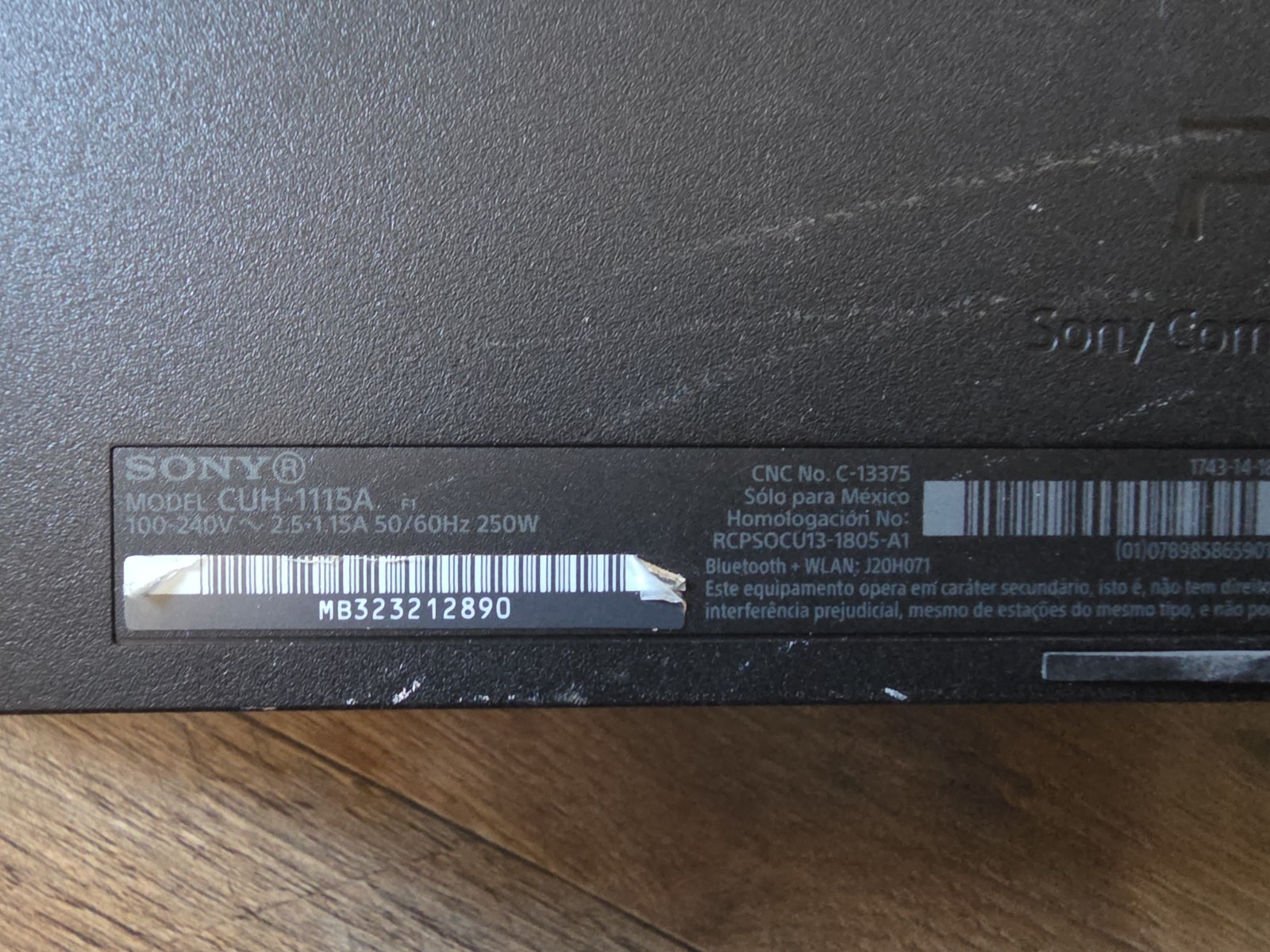 *NOT WORKING FOR PARTS* Sony PlayStation 4 Slim PS4 Black Console CUH1115A