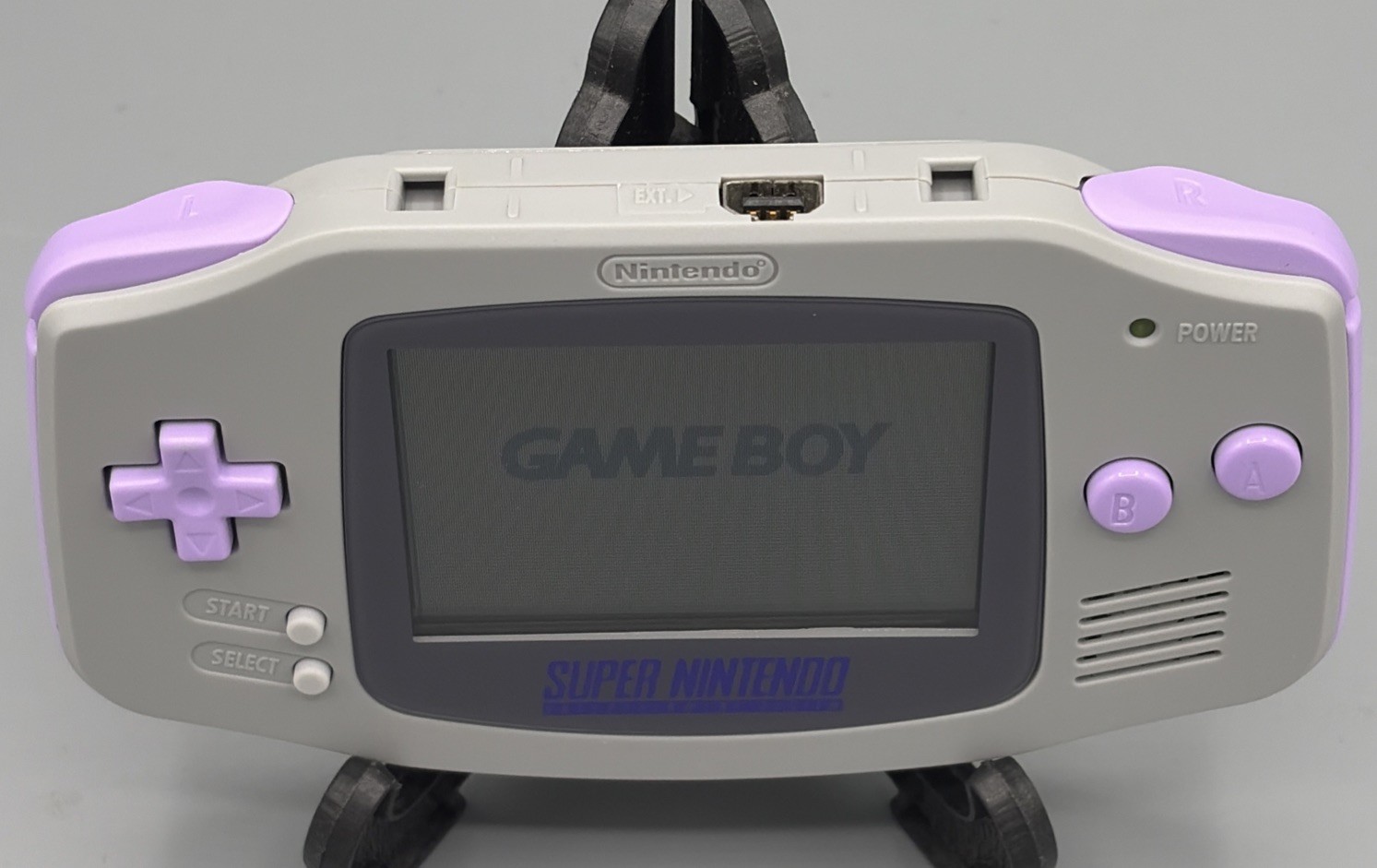 Game Boy Advance GBA SNES Purple Gray Console Custom Edition⭐️ Free Ship🇺🇸