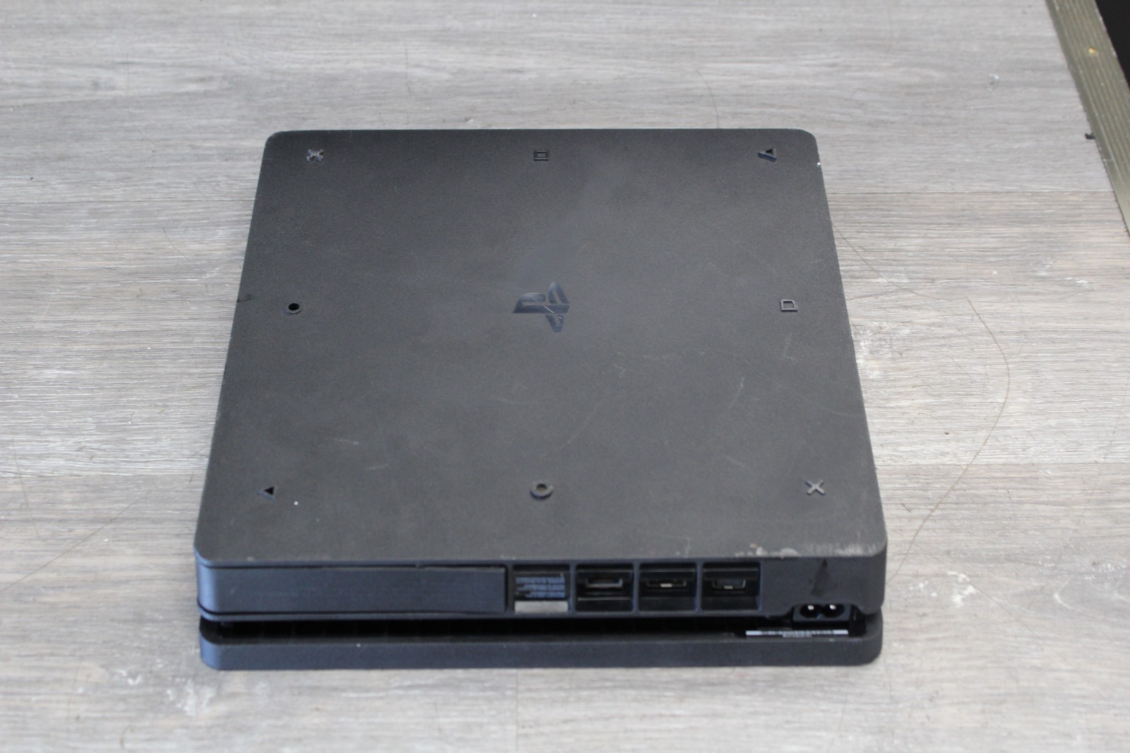 Sony PlayStation 4 Slim 500GB Console Jet Black CUH-2215B with Black Controller