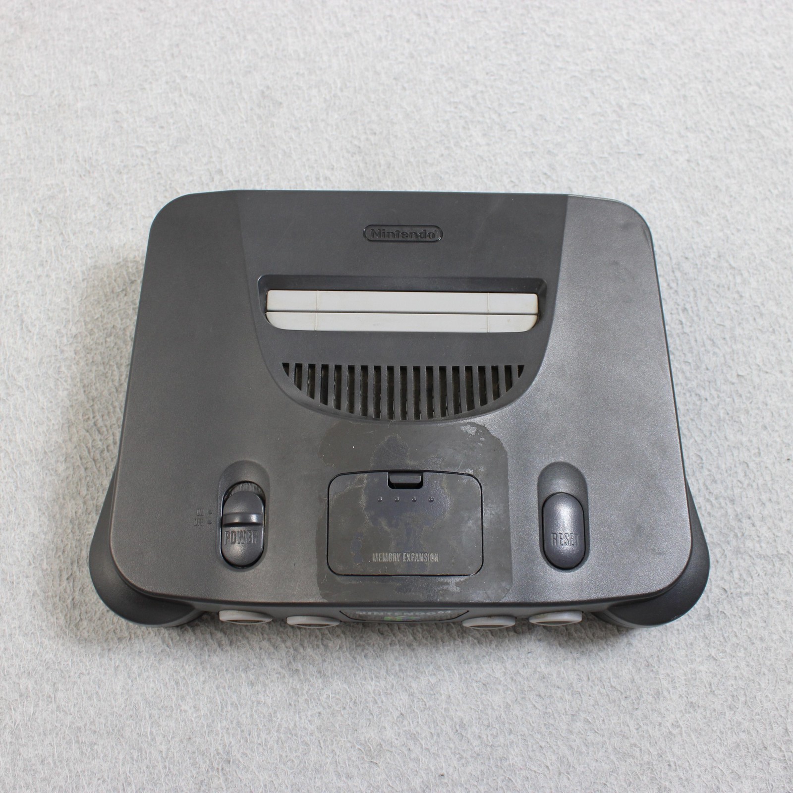 Nintendo 64 Gray Console System NUS-001 USA NTSC Jumper Pak AC Adapter UNTESTED