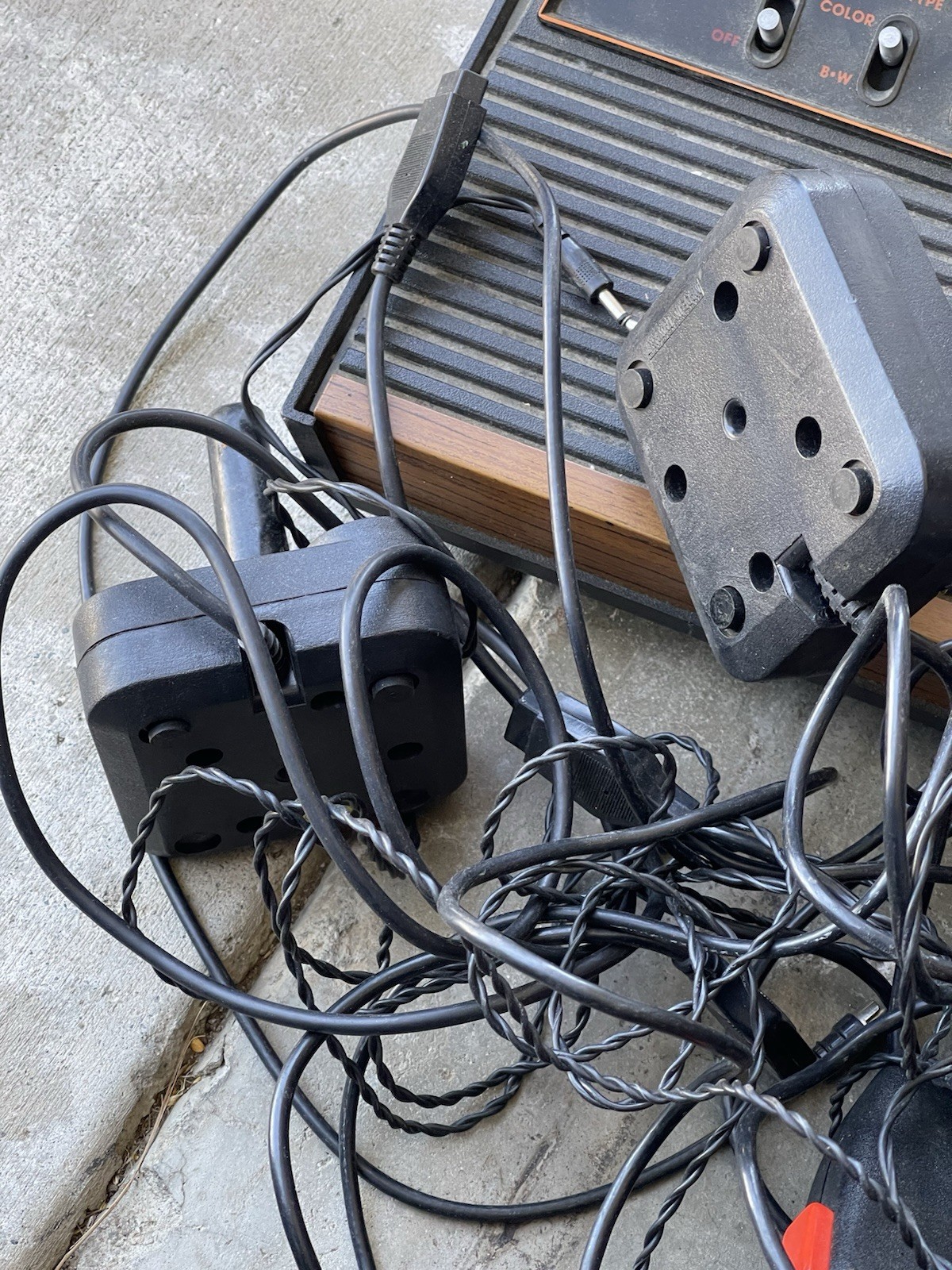 Atari 2600 Console With Games And Controllers