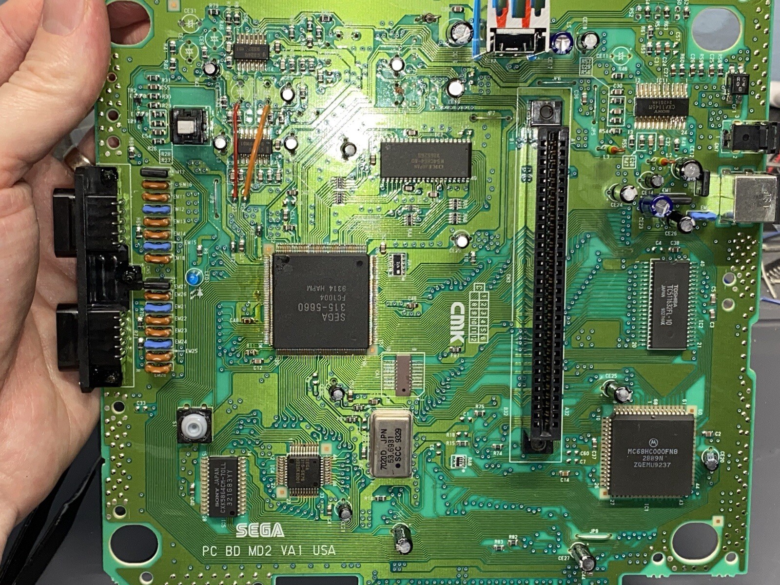 Ultimate Sega Genesis 3BP Triple Bypass RGB Model 2 Console Recapped LED