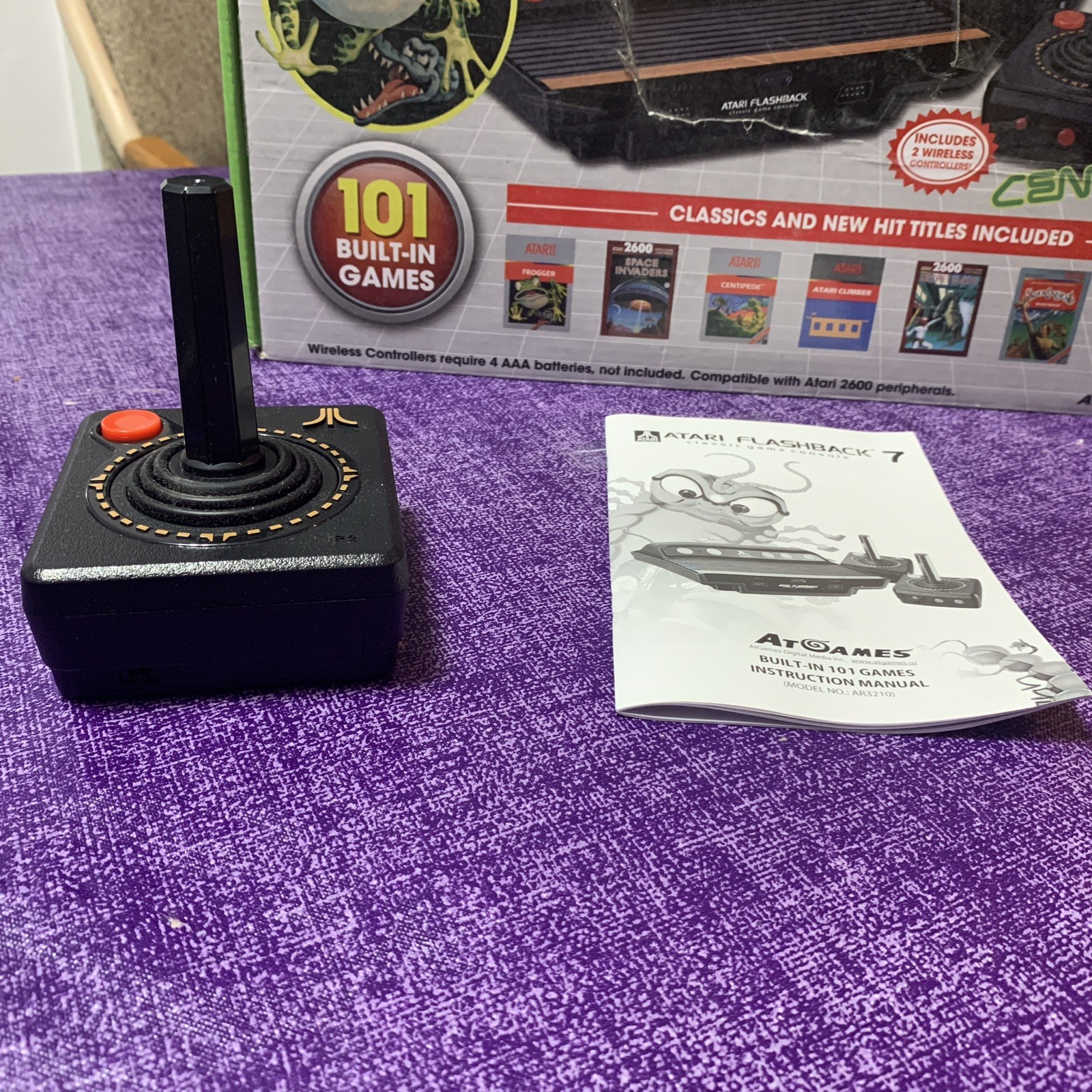 Atari Flashback 7 Classic Game Console 101 Built-in Games Wireless Controllers