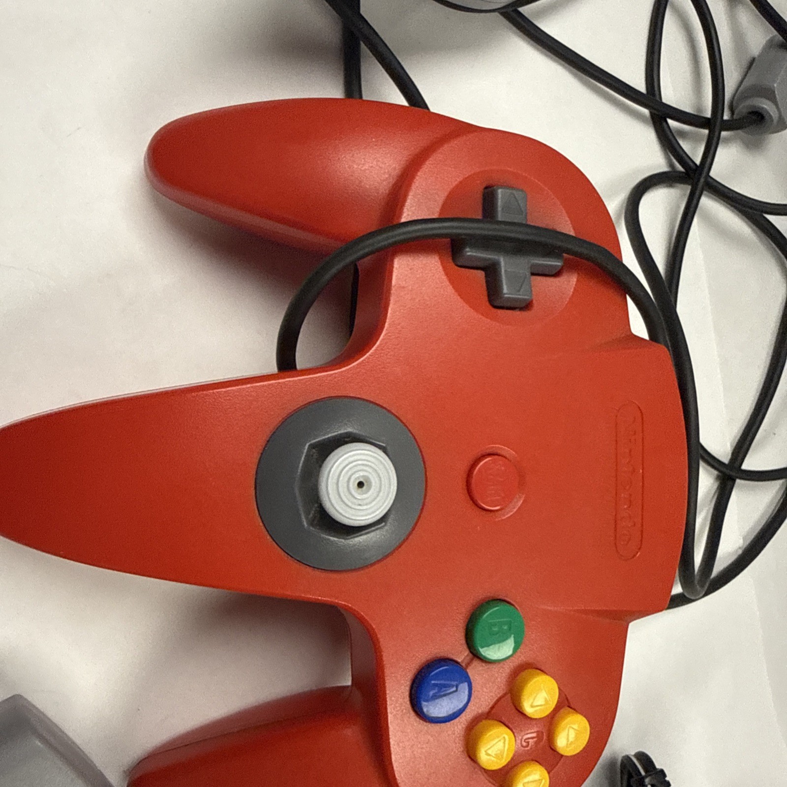 USED Nintendo 64 N64 Black console , Red And Gray controllers NUS-001 4 Games