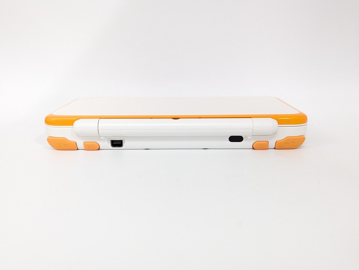 B7031 Nintendo new 2DS console LL XL White x Orange w/pen memory 4GB fx