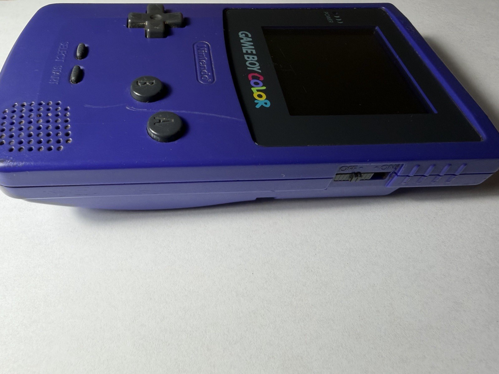Nintendo Game Boy Color CGB-001 Purple Handheld, Color Screen – No Power