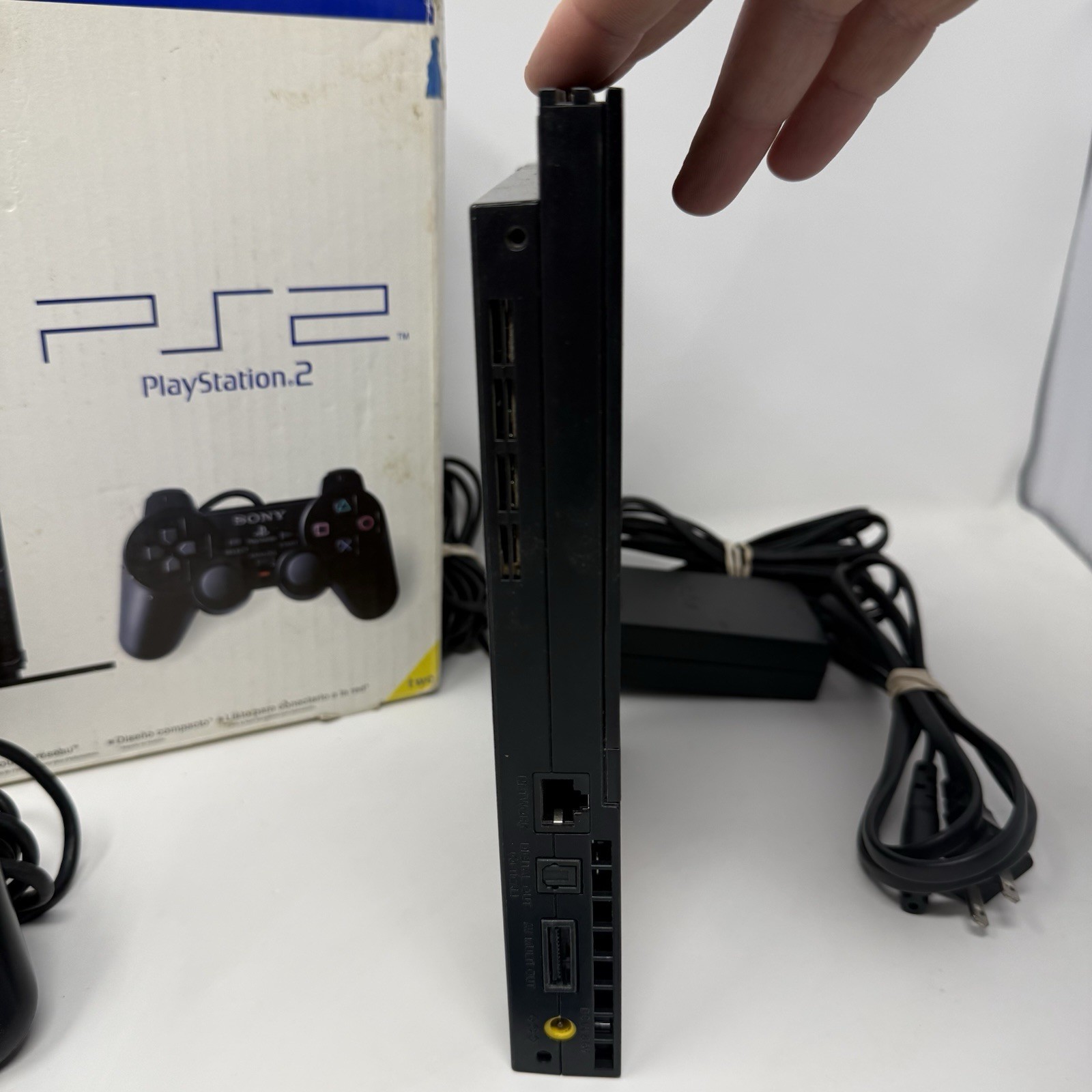 Sony PlayStation 2 PS2 Slim Console (SCPH-75001) with box – NO MANUAL