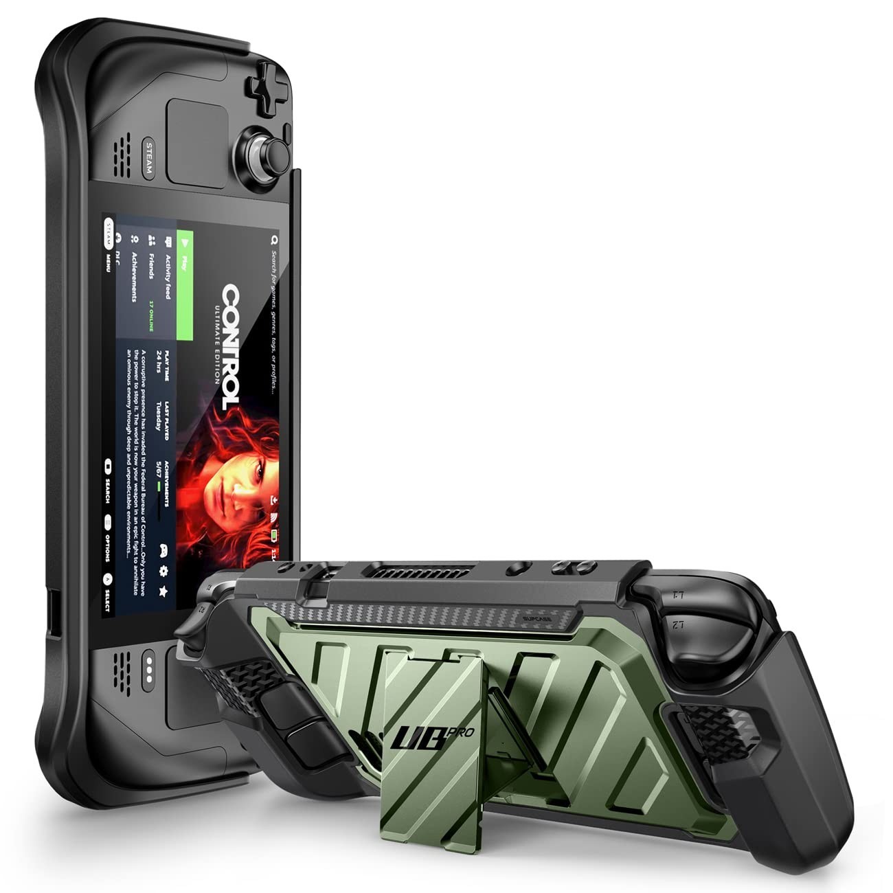 Steam Deck 2022 Case with Kickstand – Military-Grade Protection, Ergonomic Desig