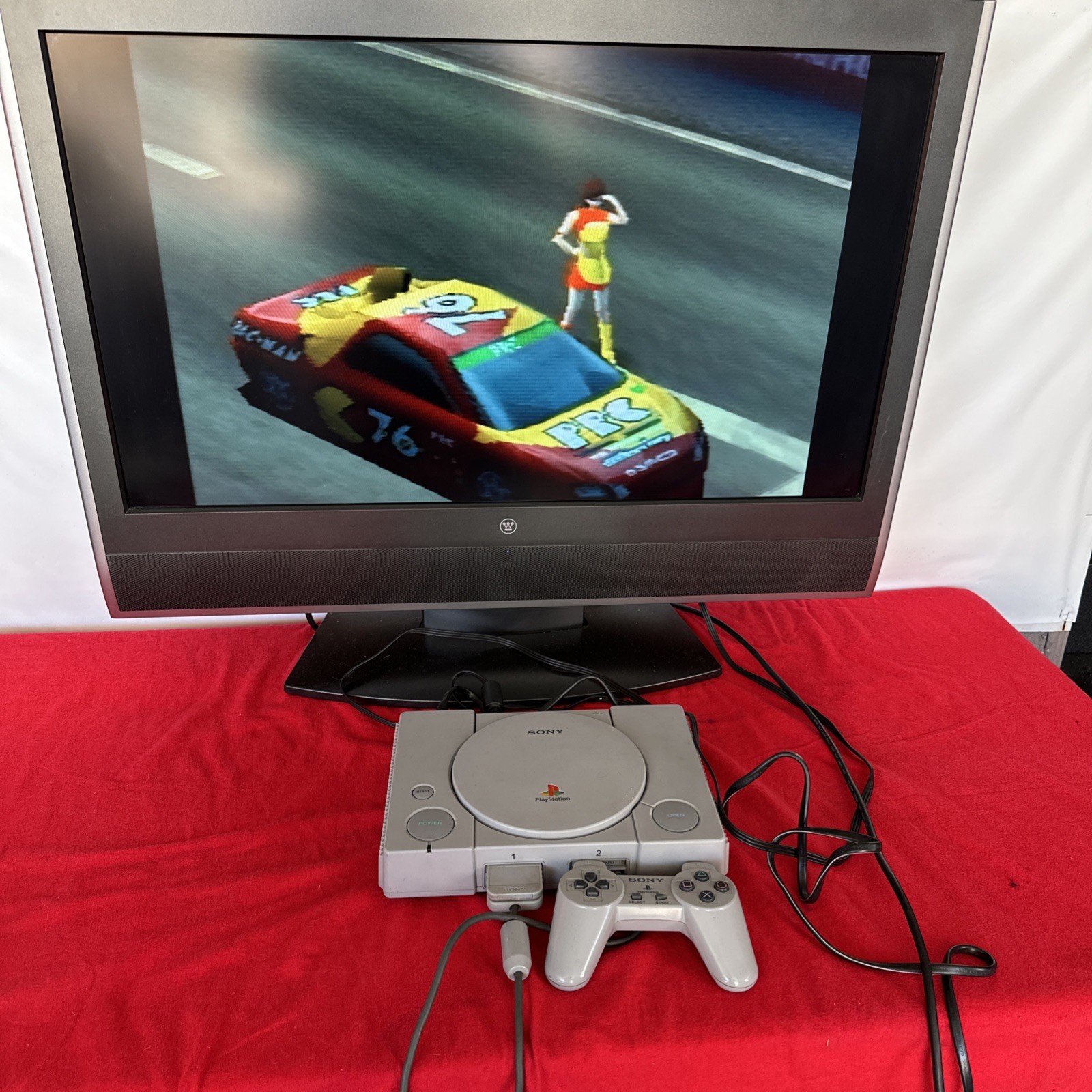 Sony PlayStation 1 System Console PS1 Tested! game not included