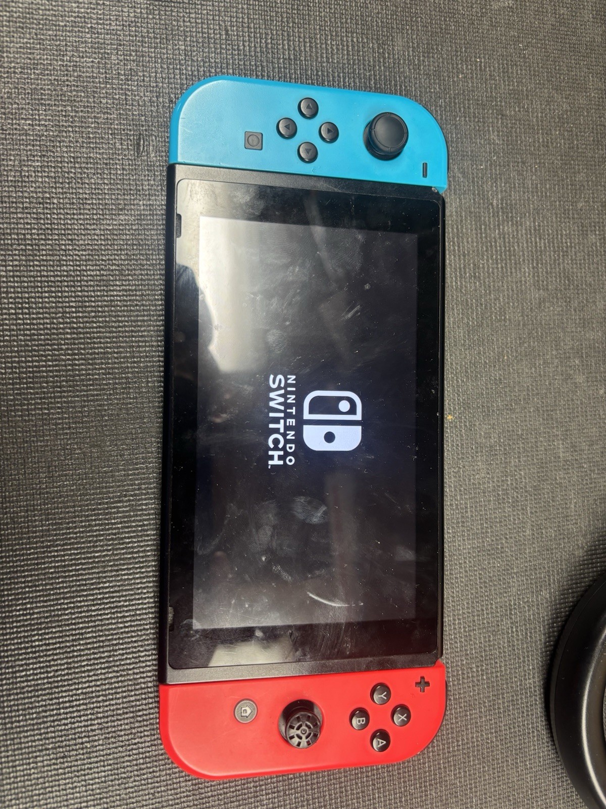 Nintendo Switch 1st Gen 32 GB Console Neon Red And Neon Blue + Steering Wheels